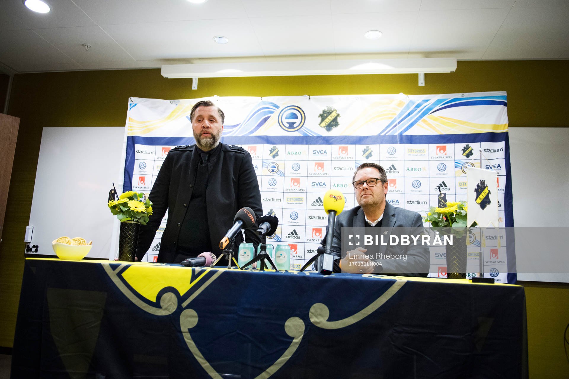 s VD Mikael Ahlerup och sportchef Björn Wesström