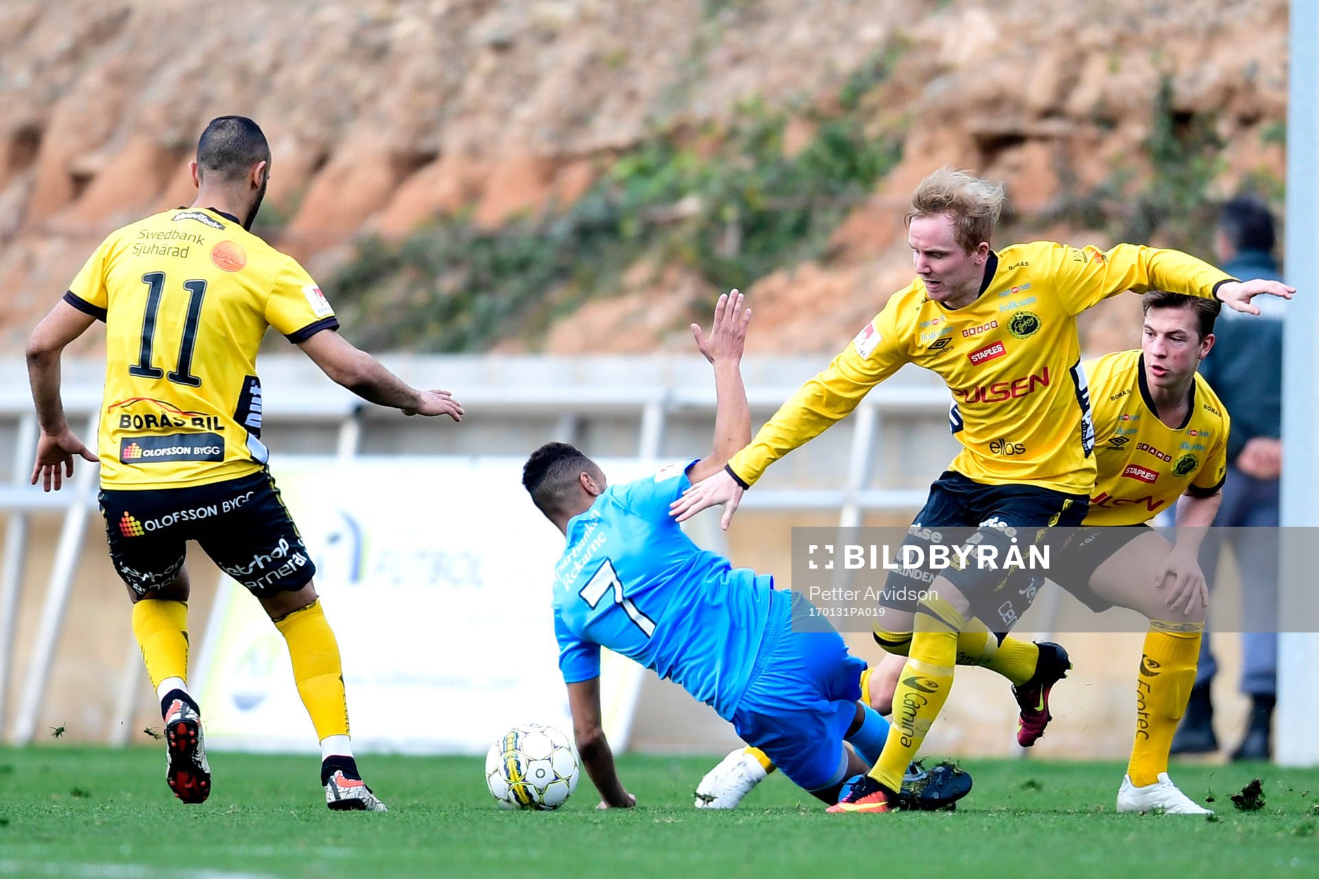 Elfsborgs Simon Lundevall och AFC Eskilstunas Ferid Ali