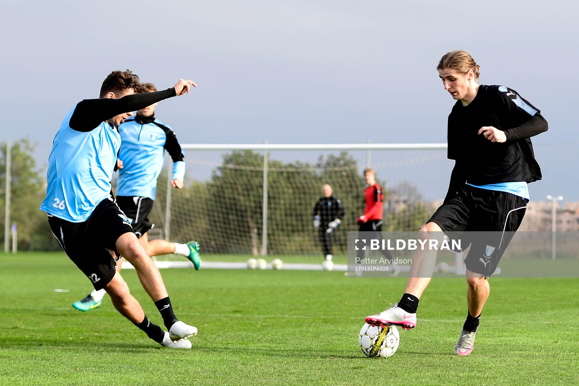 Malmö FFs Pawel Cibicki och Andreas Vindheim