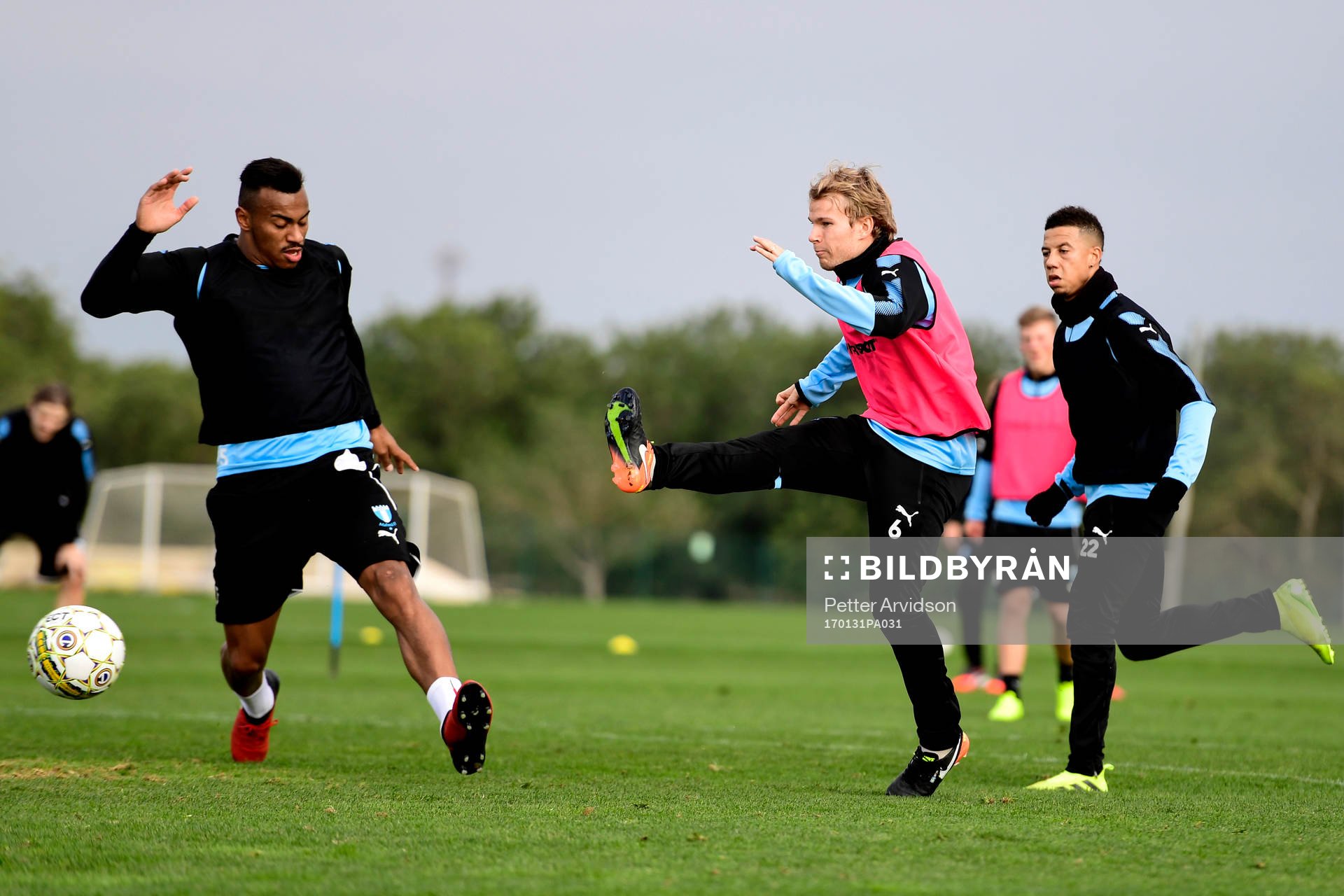 Malmö FFs Oscar Lewicki och Felipe Carvalho