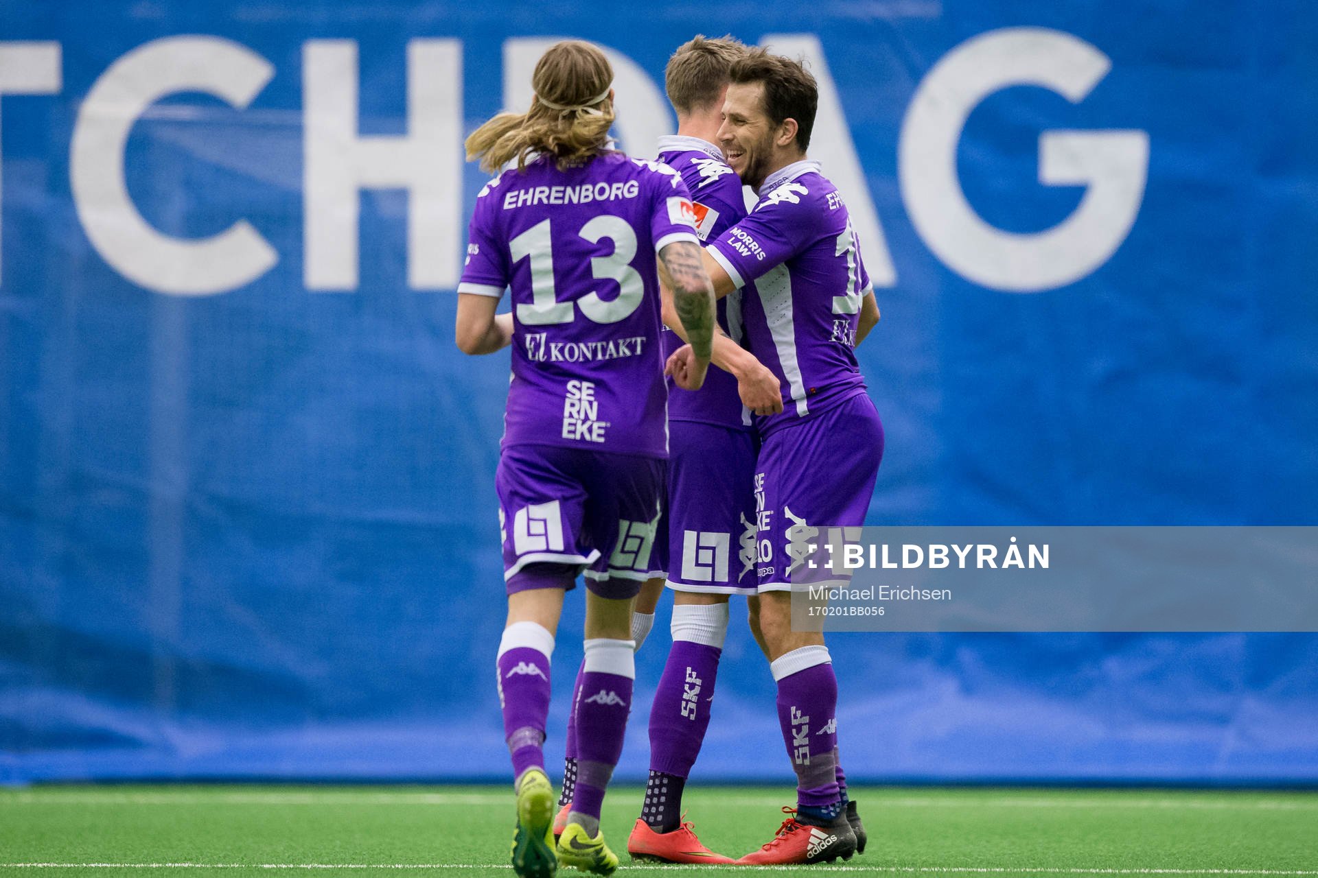 IFK Göteborgs Tobias Hysén jublar  ihop med Sören Rieks