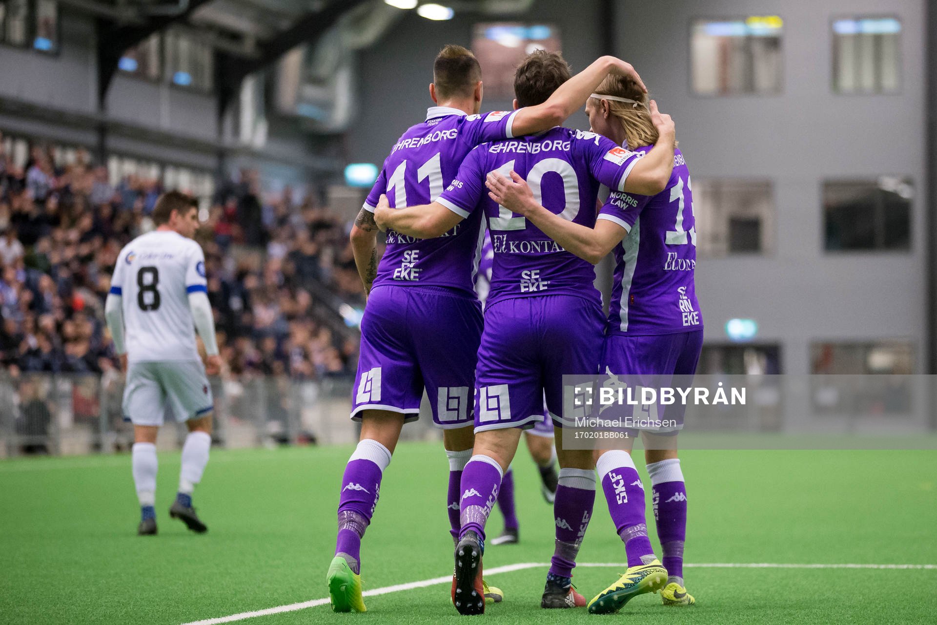IFK Göteborgs Tobias Hysén jublar ihop med Martin