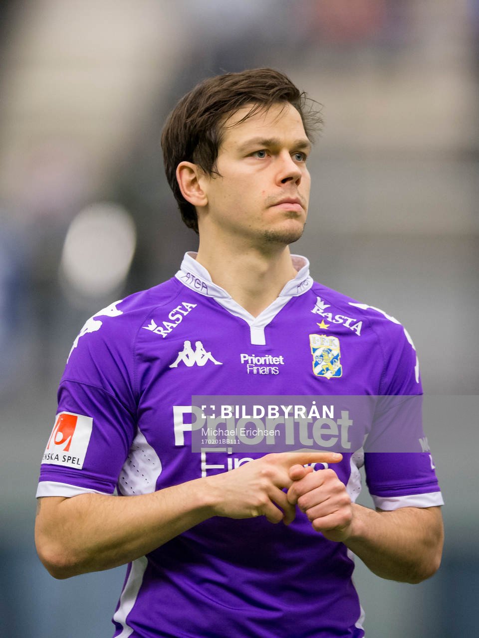 IFK Göteborgs Mads Albaek innan en träningsmatch i