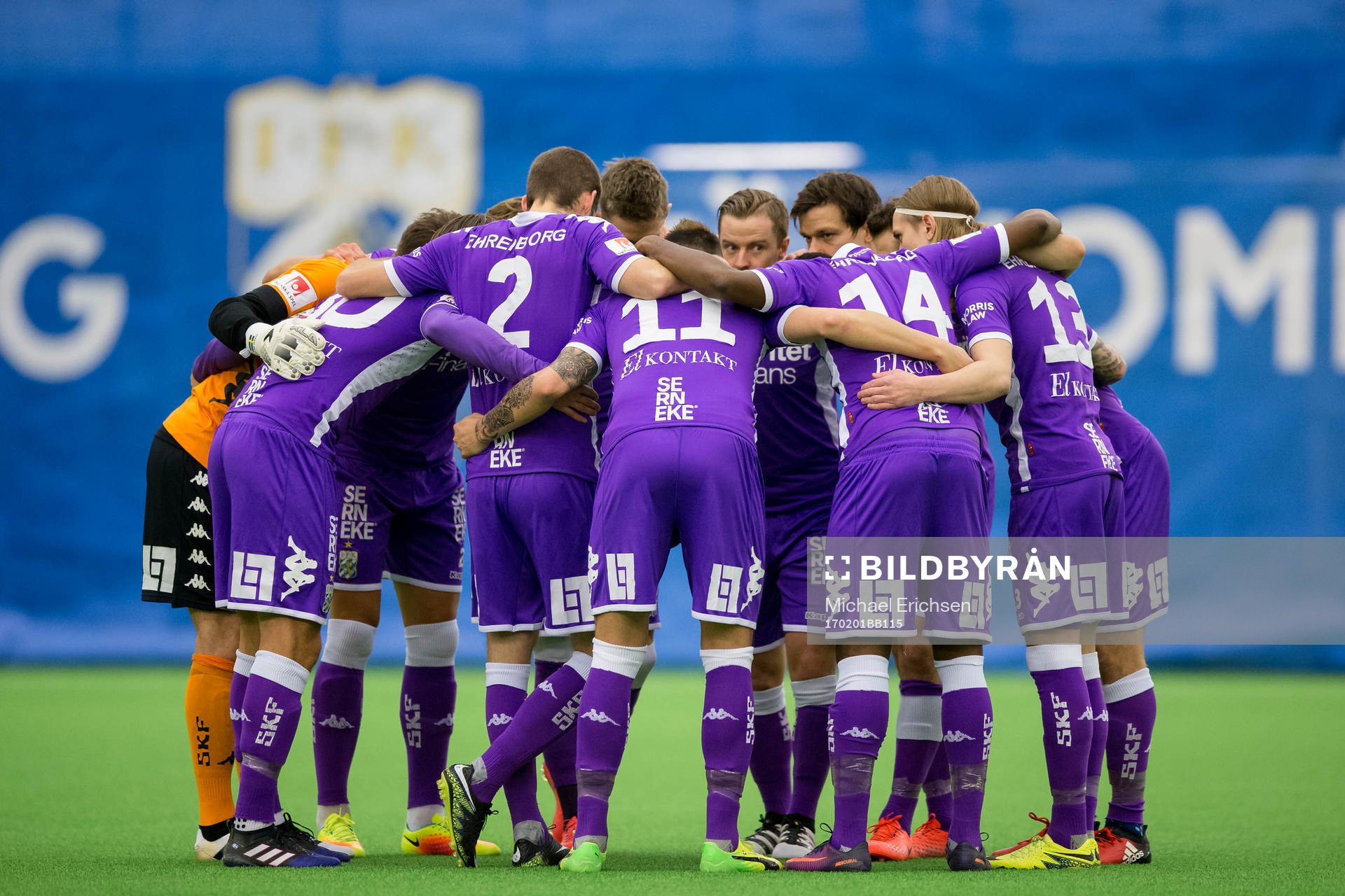IFK Göteborg samlade innan en träningsmatch i fotboll