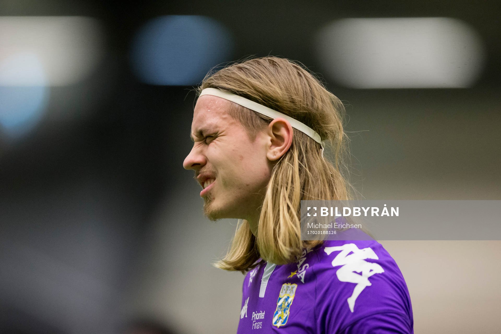 IFK Göteborgs Elias Mar Omarsson grimaserar