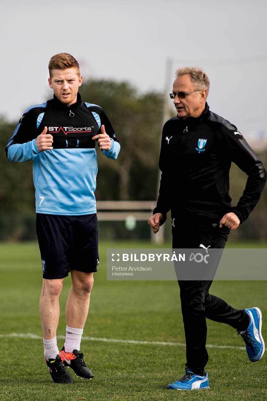 Anders Christiansen och läkare Pär Herbertsson