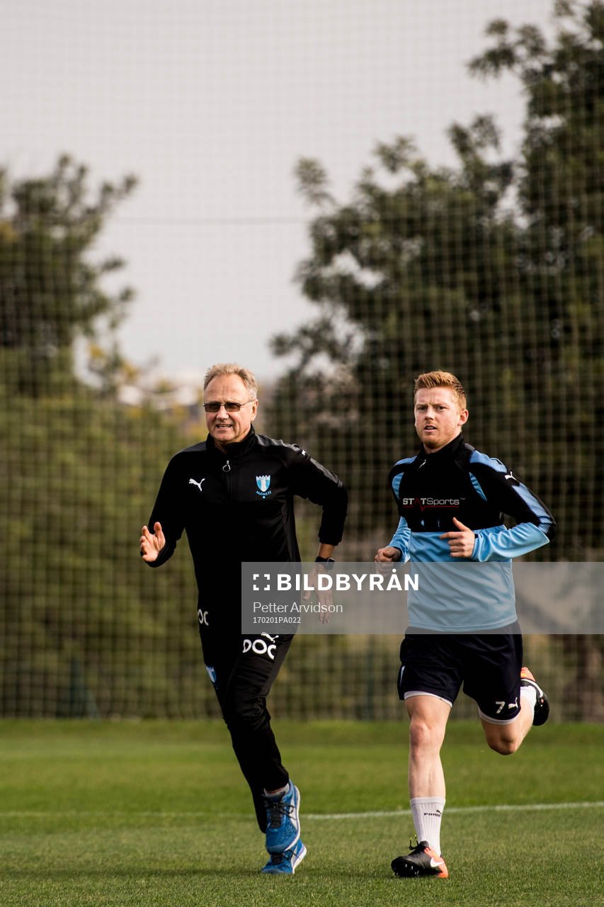 Anders Christiansen och läkare Pär Herbertsson