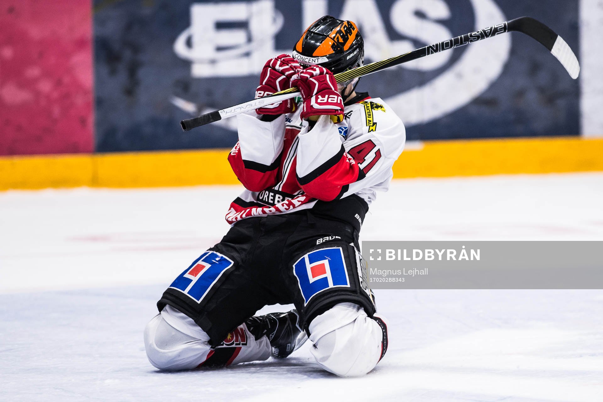Örebros Joel Mustonen jublar