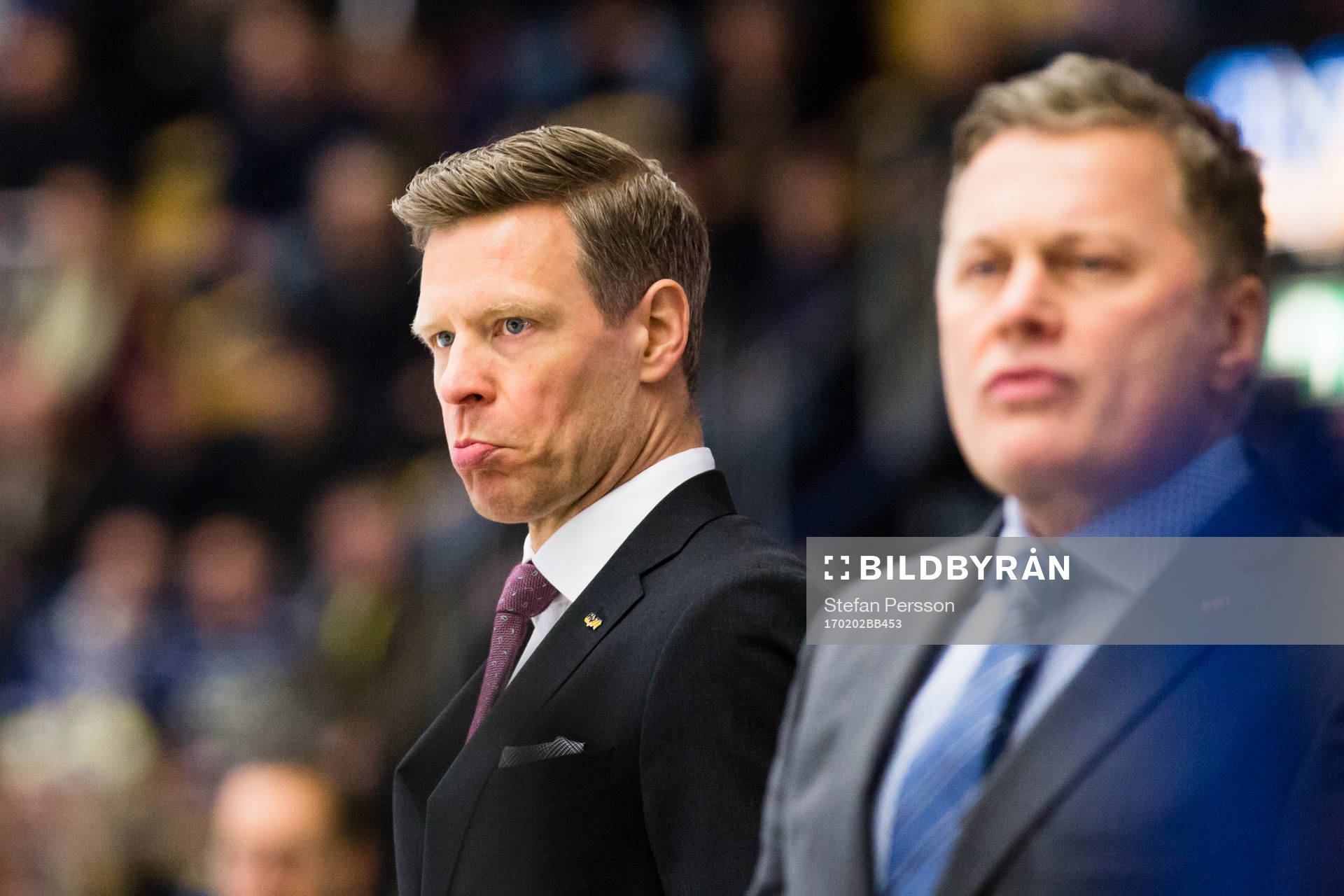 s assisterande tränare Nicklas Rahm och assisterande