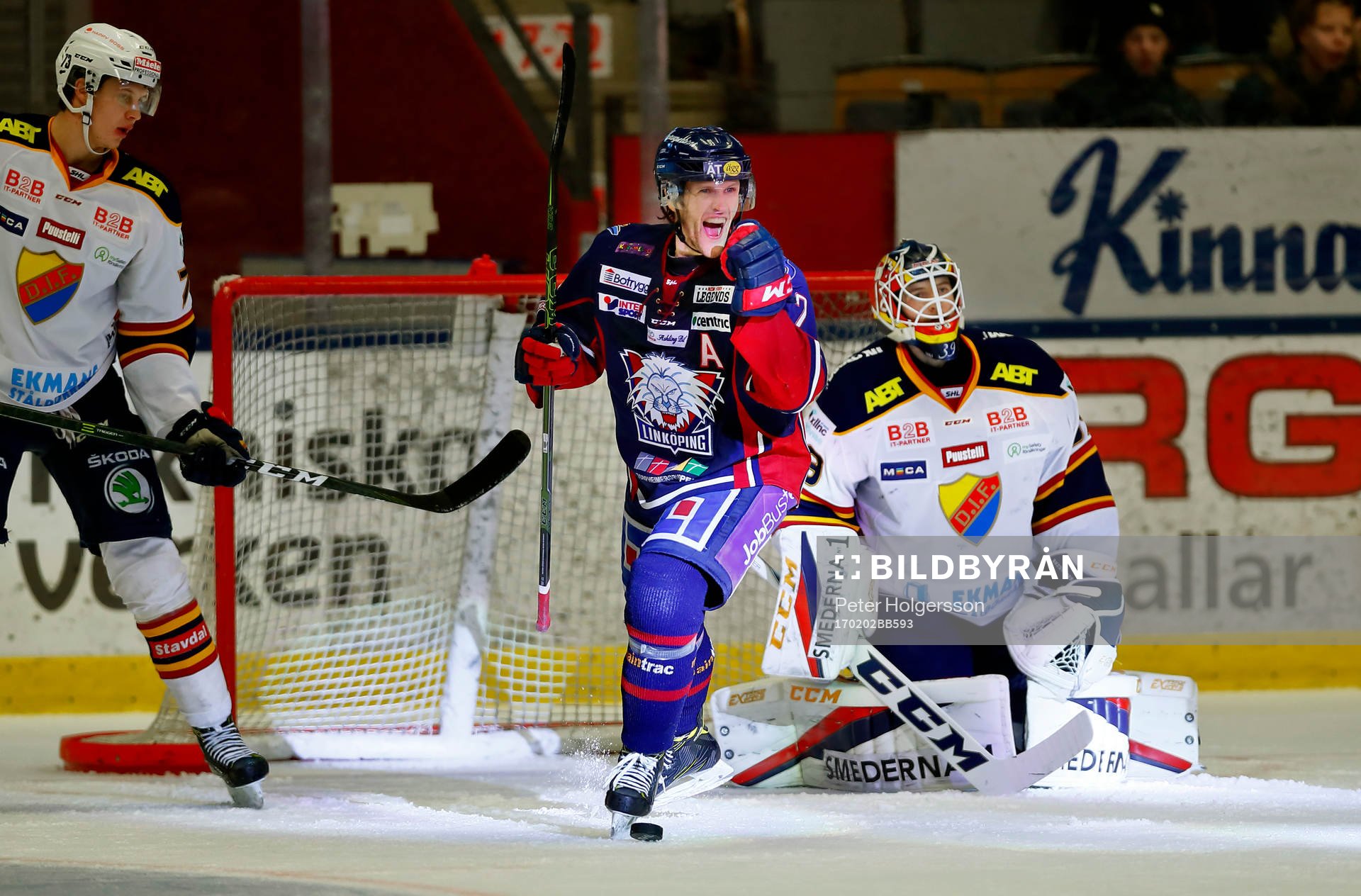 Linköpings Sebastian Karlsson jublar