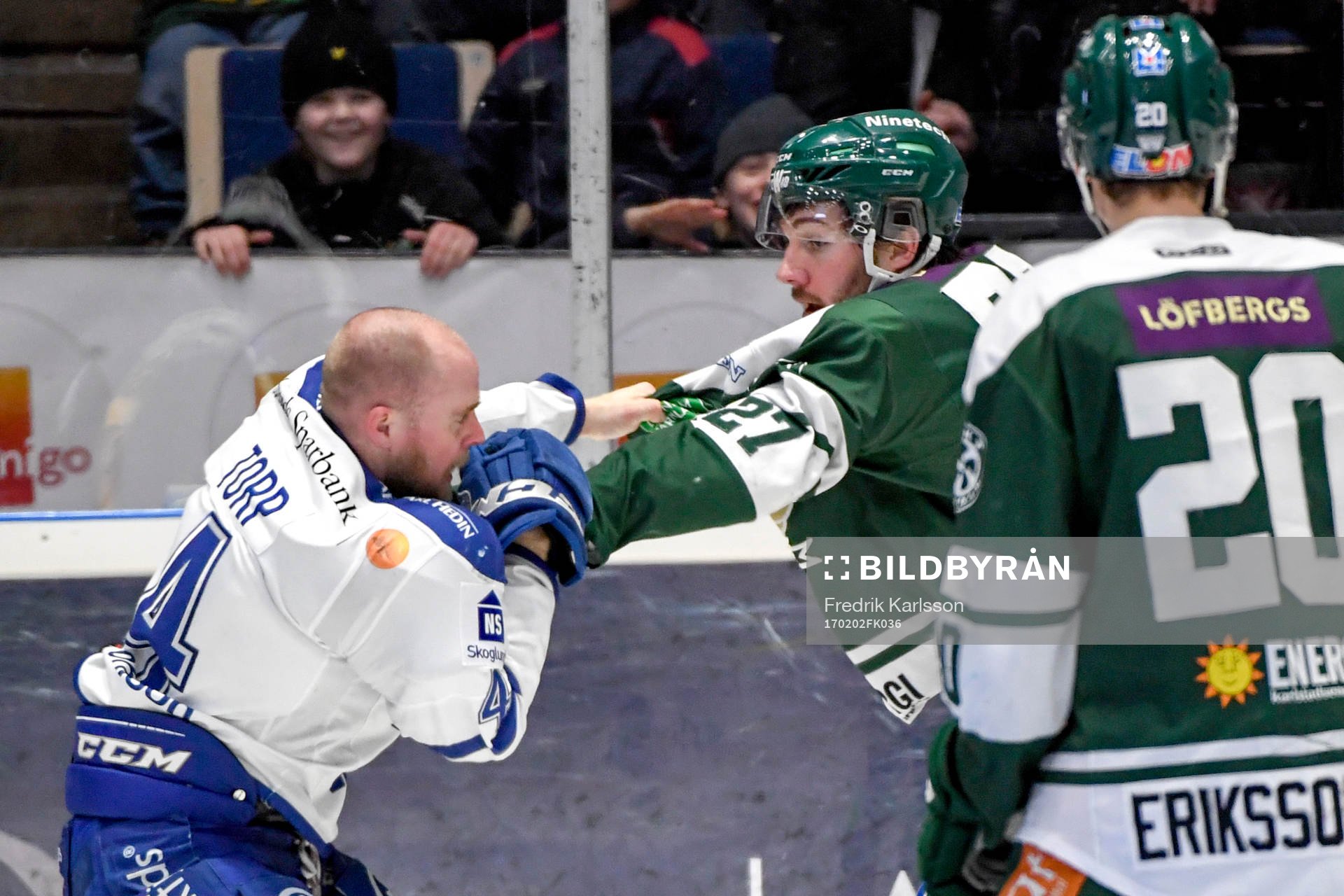 Leksands Nichlas Torp och John Persson bråkar