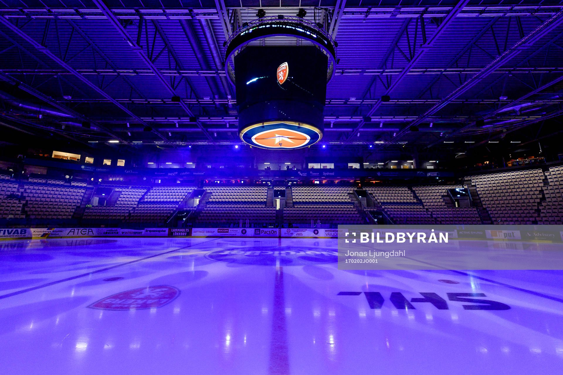 Generell interiör vy från Vida arena före