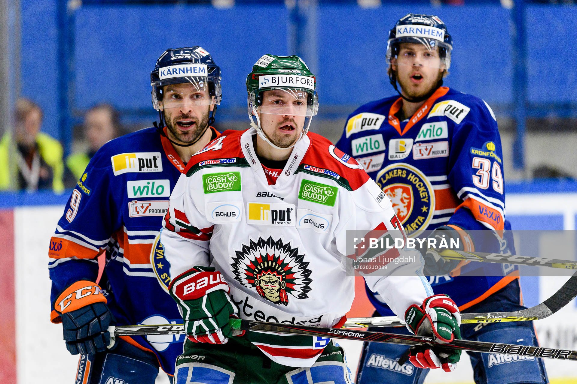 Frölundas Patrik Carlsson, Växjös Josh Hennessy och