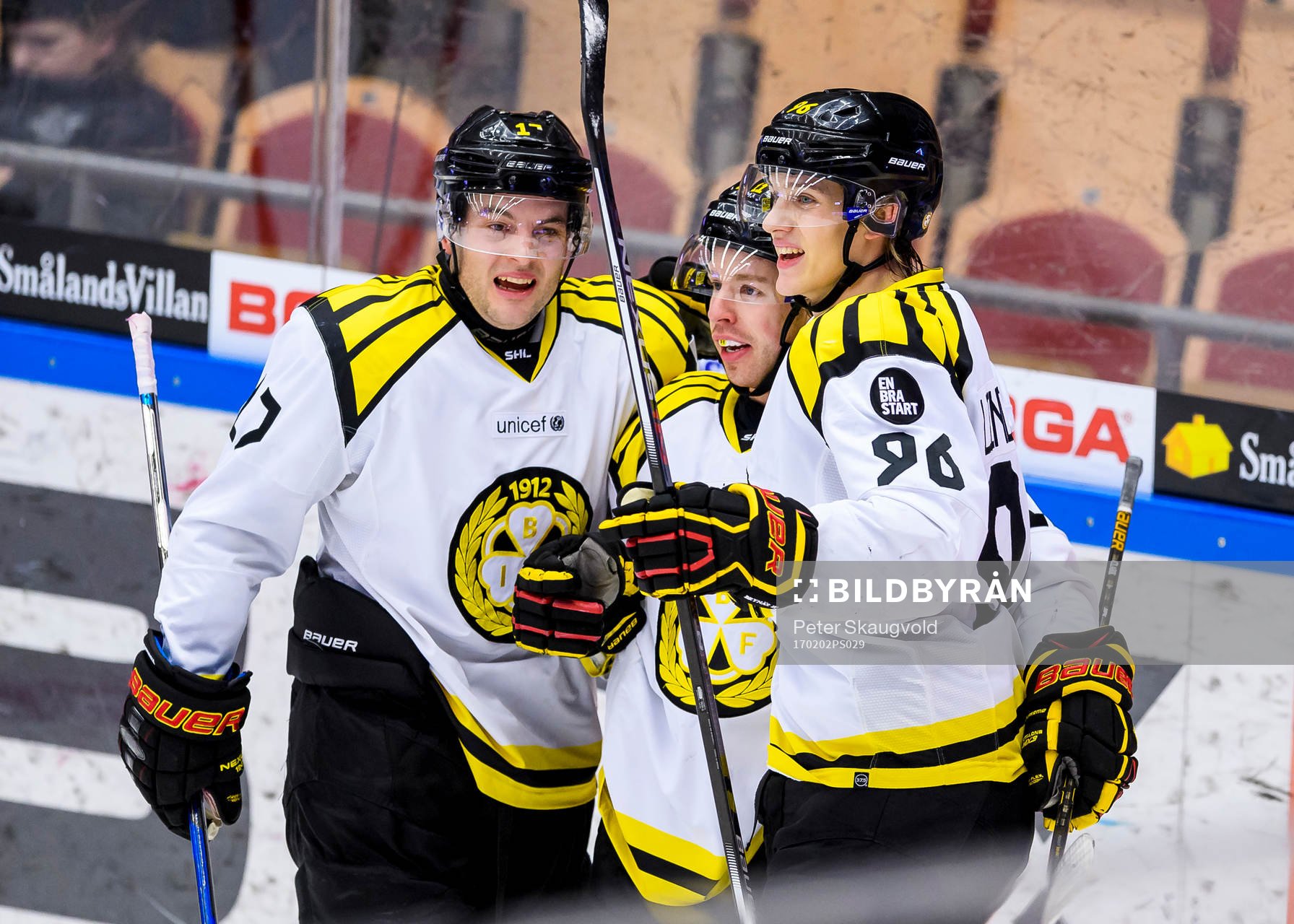 Brynäs Oskar Lindblom jublar