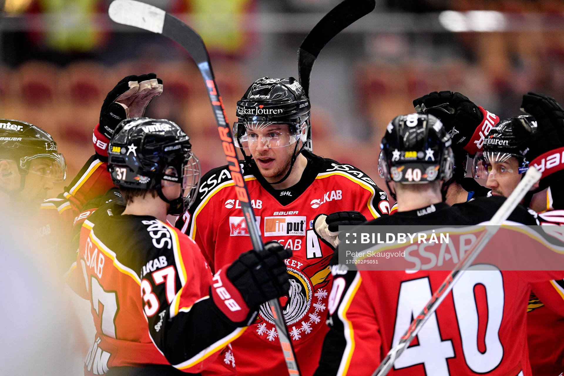 Luleås Brendan Mikkelson jublar