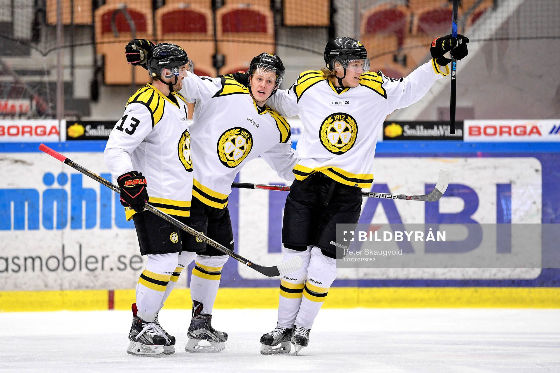 Brynäs Linus Ölund jublar