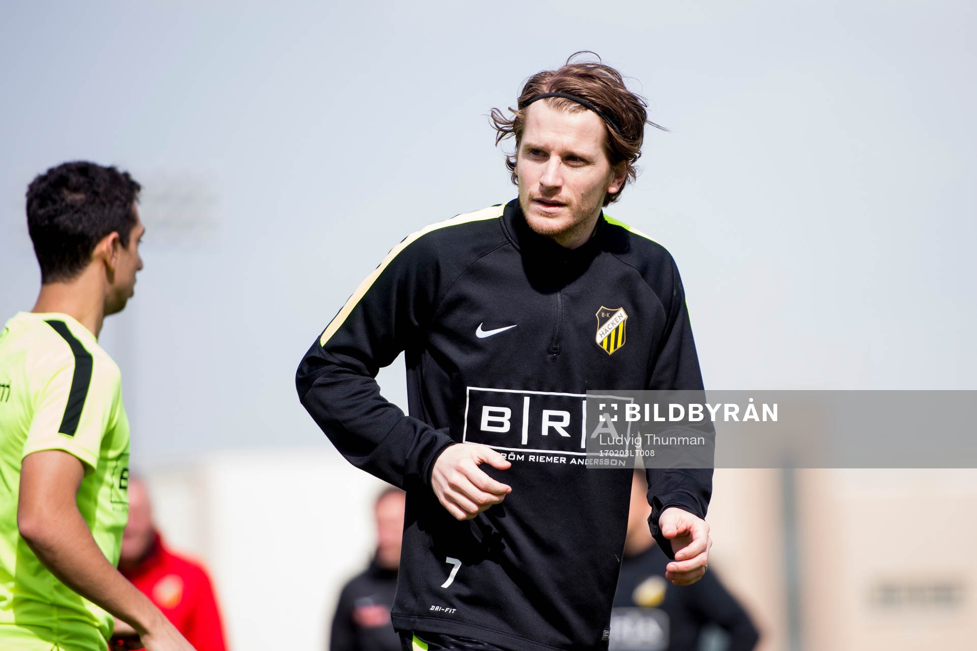 Erik Friberg under en träning under Häckens träningsläger i Dubai den 3 februari 2017 i Dubai.