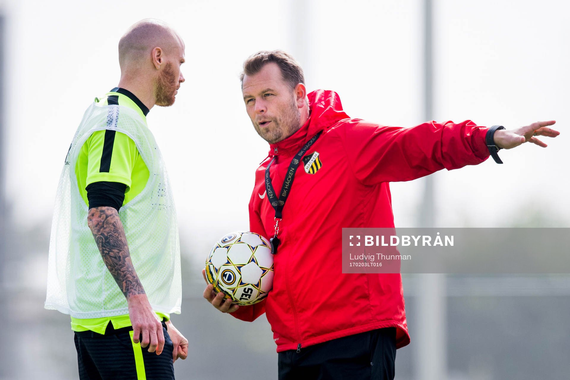 Alexander Farnerud och tränare Mikael Stahre