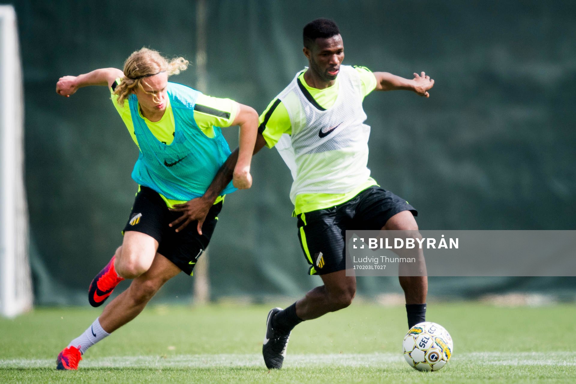 Gustav Berggren och Mohammed Abubakari