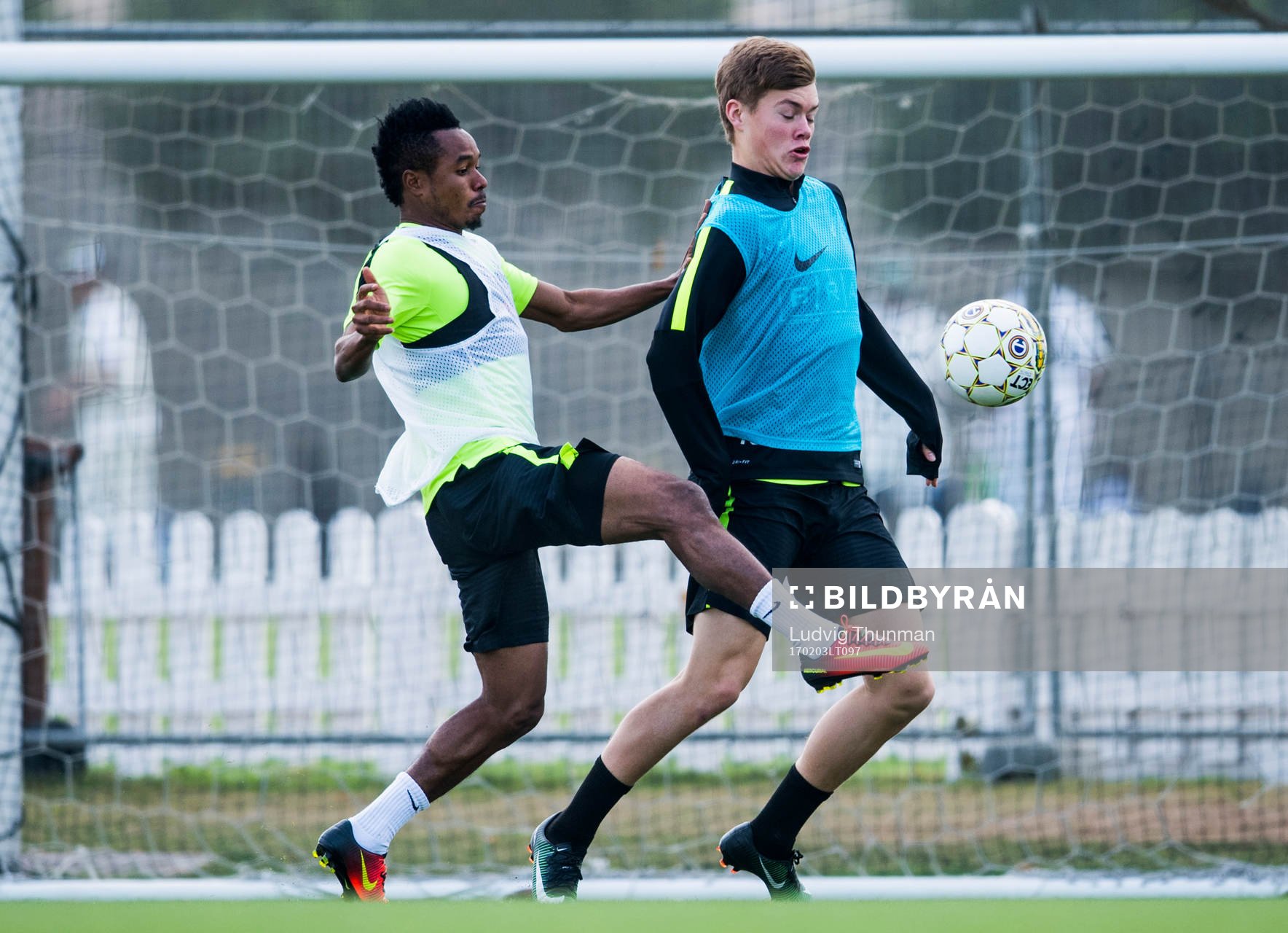 Nasiru Mohammed och Albin Skoglund