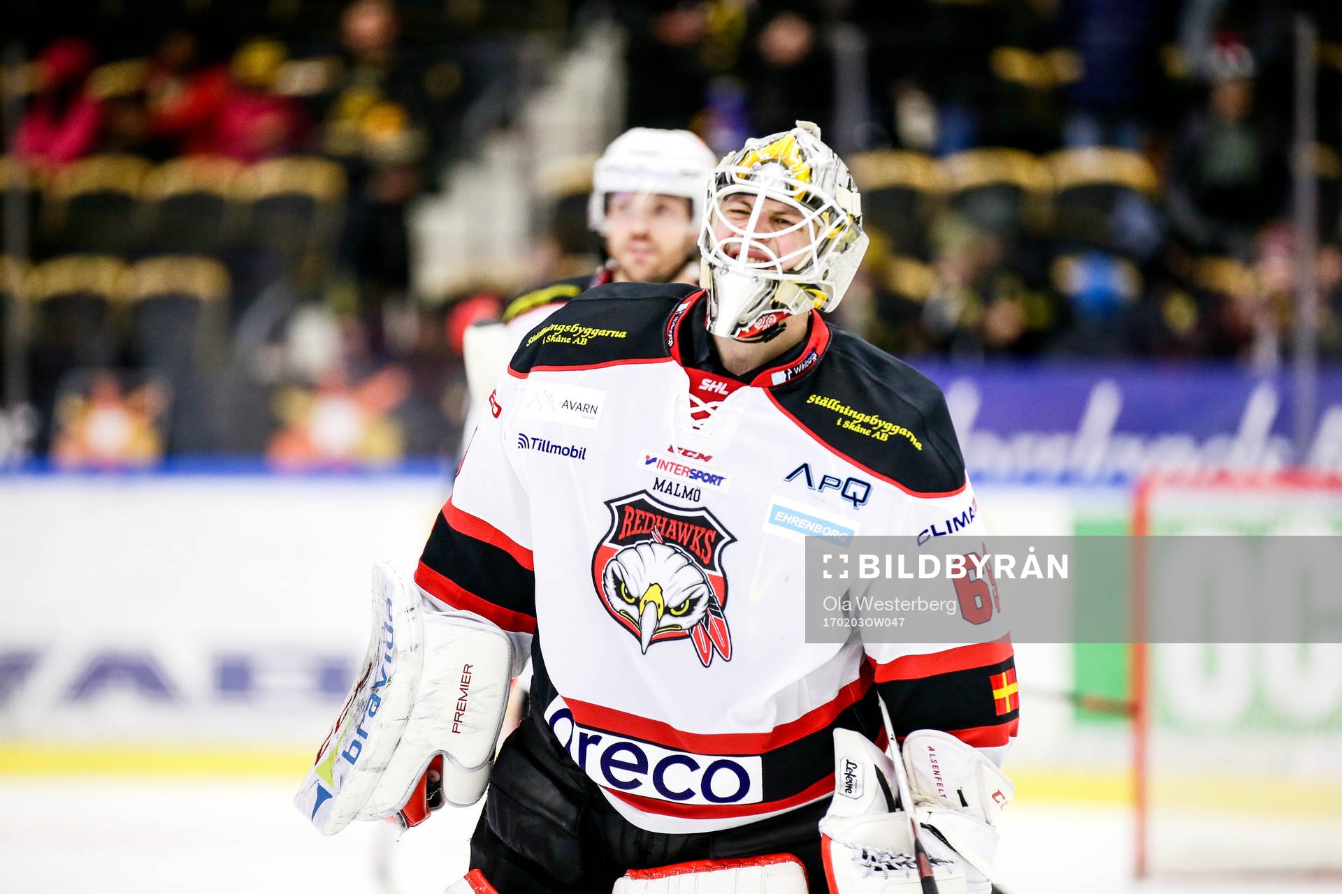 Malmö Redhawks målvakt Oscar Alsenfelt