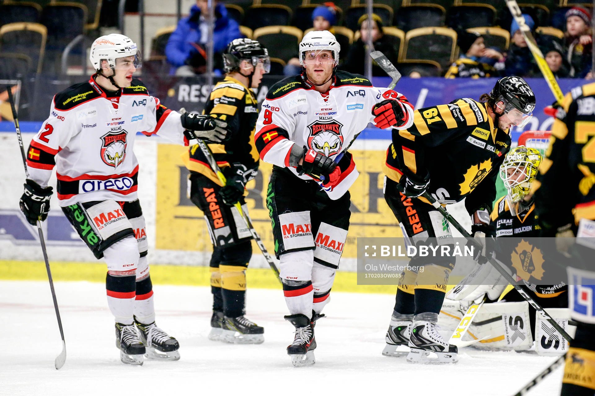 Malmö Redhawks Frederik Storm jublar