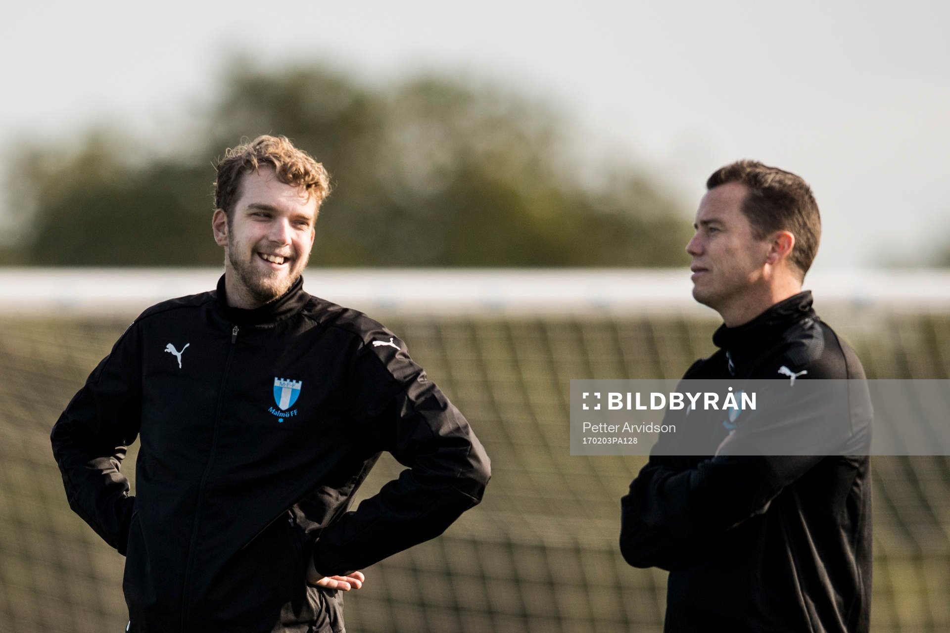 Kommunikatör Fredrik Stjernström och sportchef Daniel