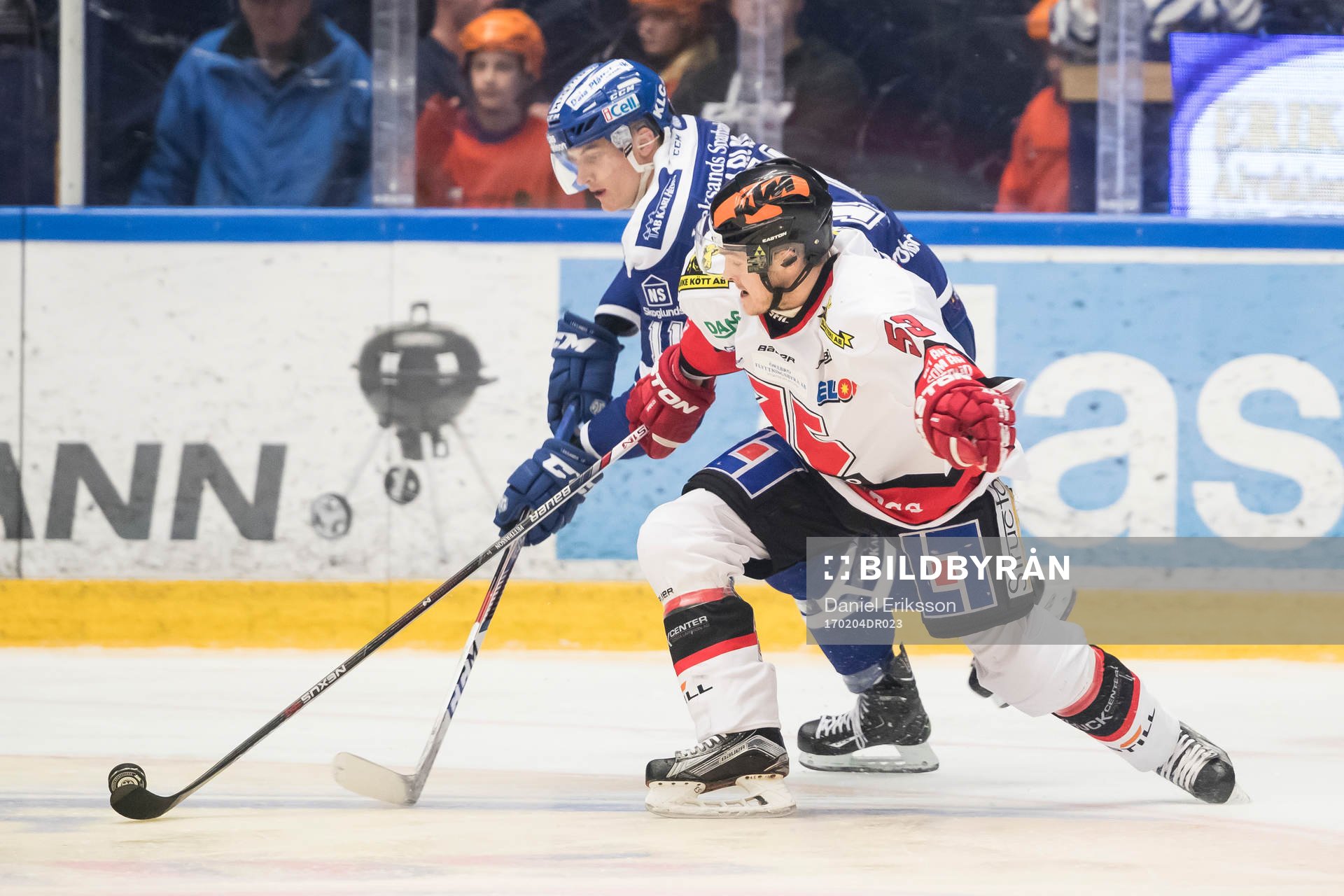 Leksands Martin Karlsson och Örebros Bobbo Petersson i
