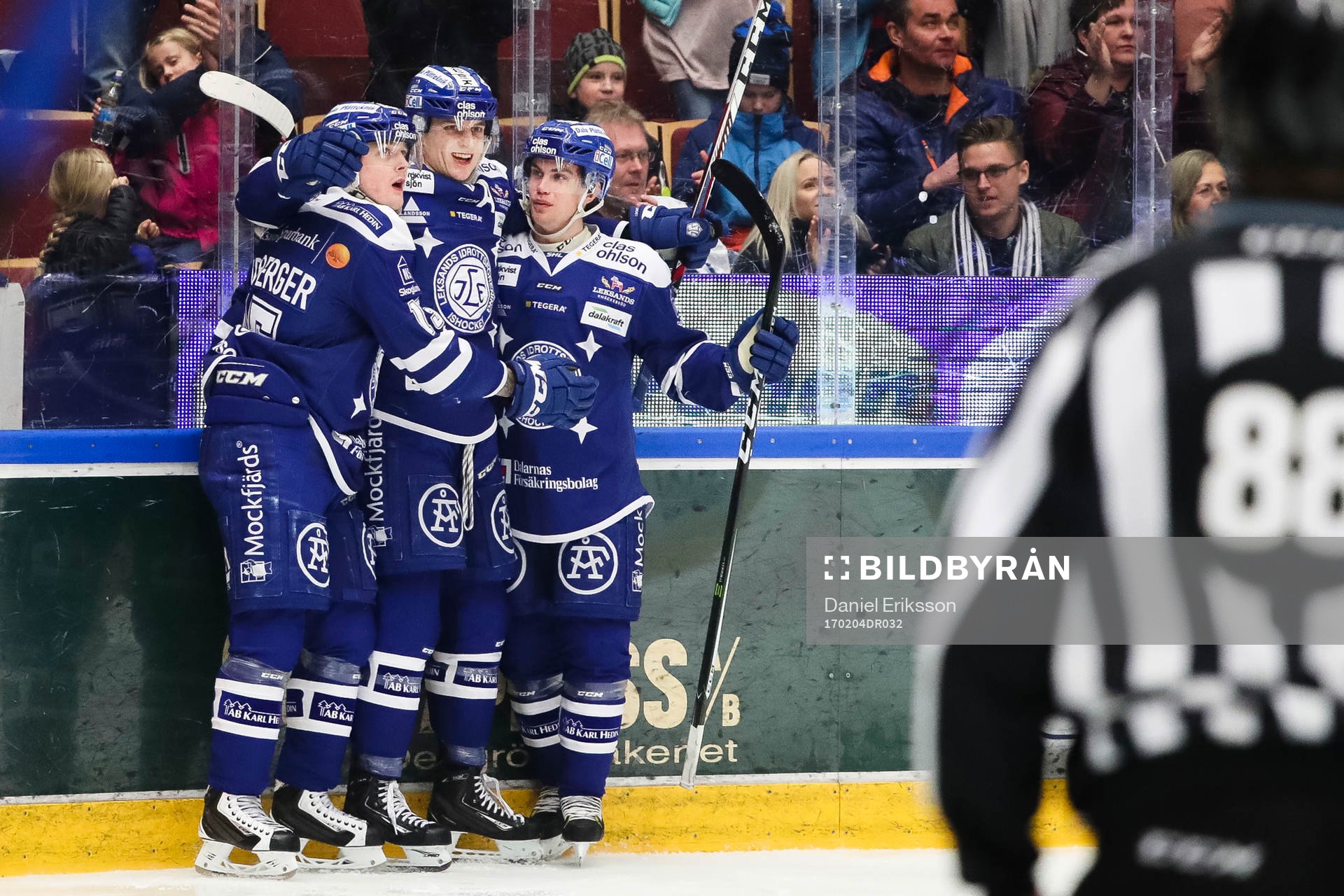 Leksands Johan Porsberger , Martin Karlsson och Oskar Lang