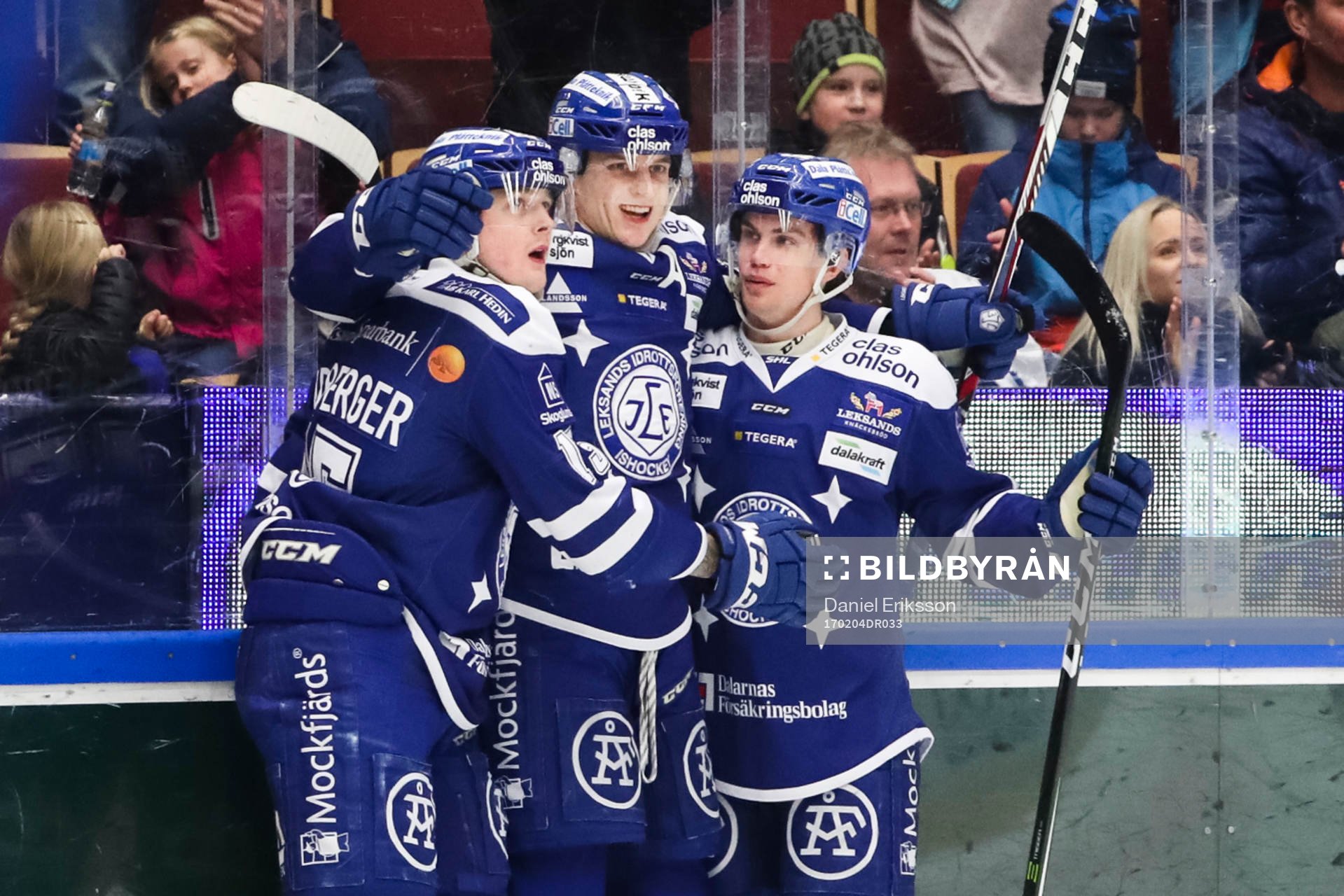 Leksands Johan Porsberger , Martin Karlsson och Oskar Lang