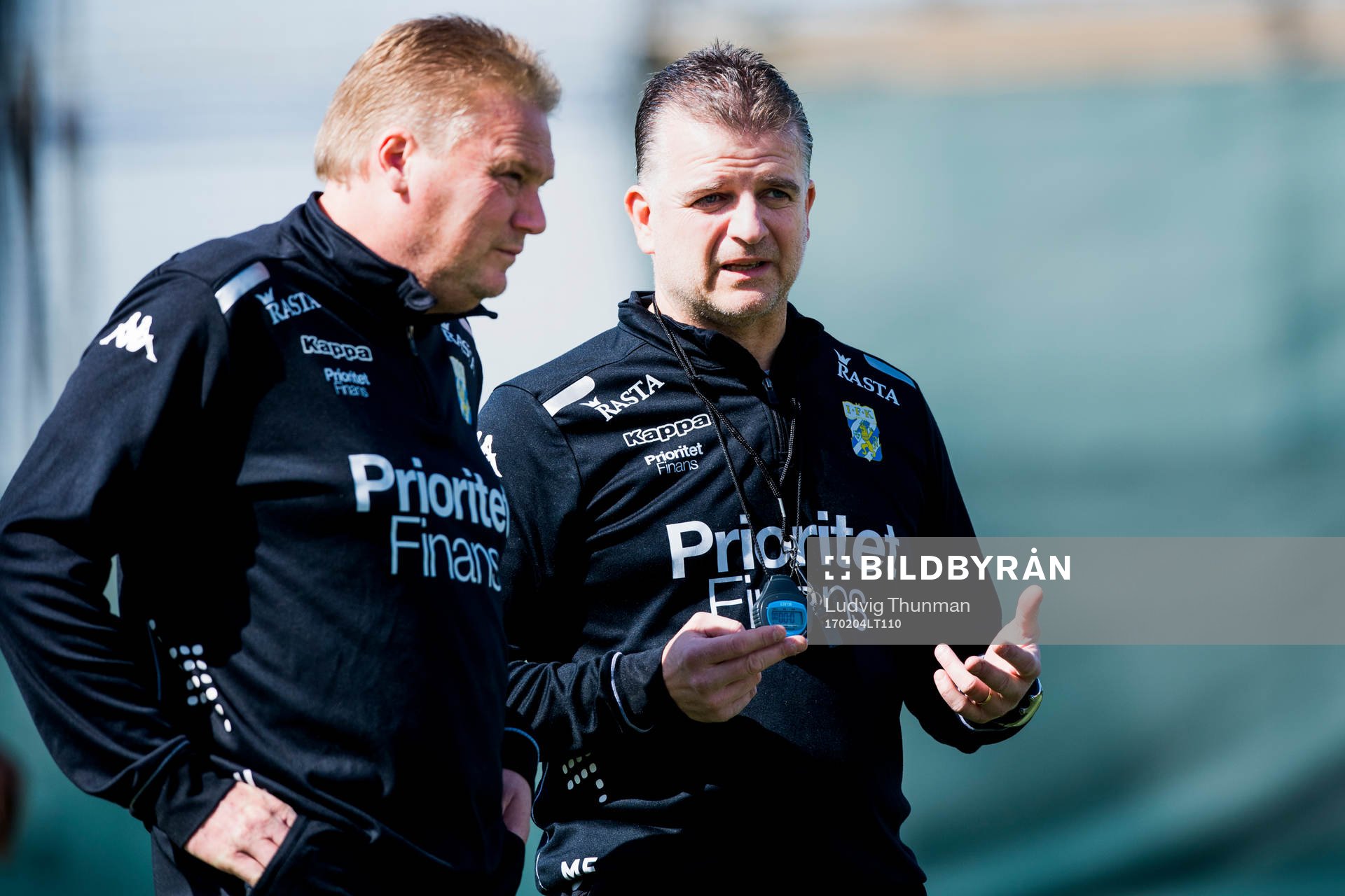 Tränare Jörgen Lennartsson och assisterande tränare