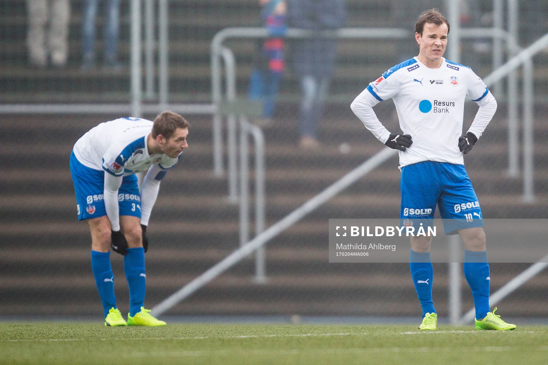 Helsingborgs  Frederik Helstrup och Anton Wede  deppar