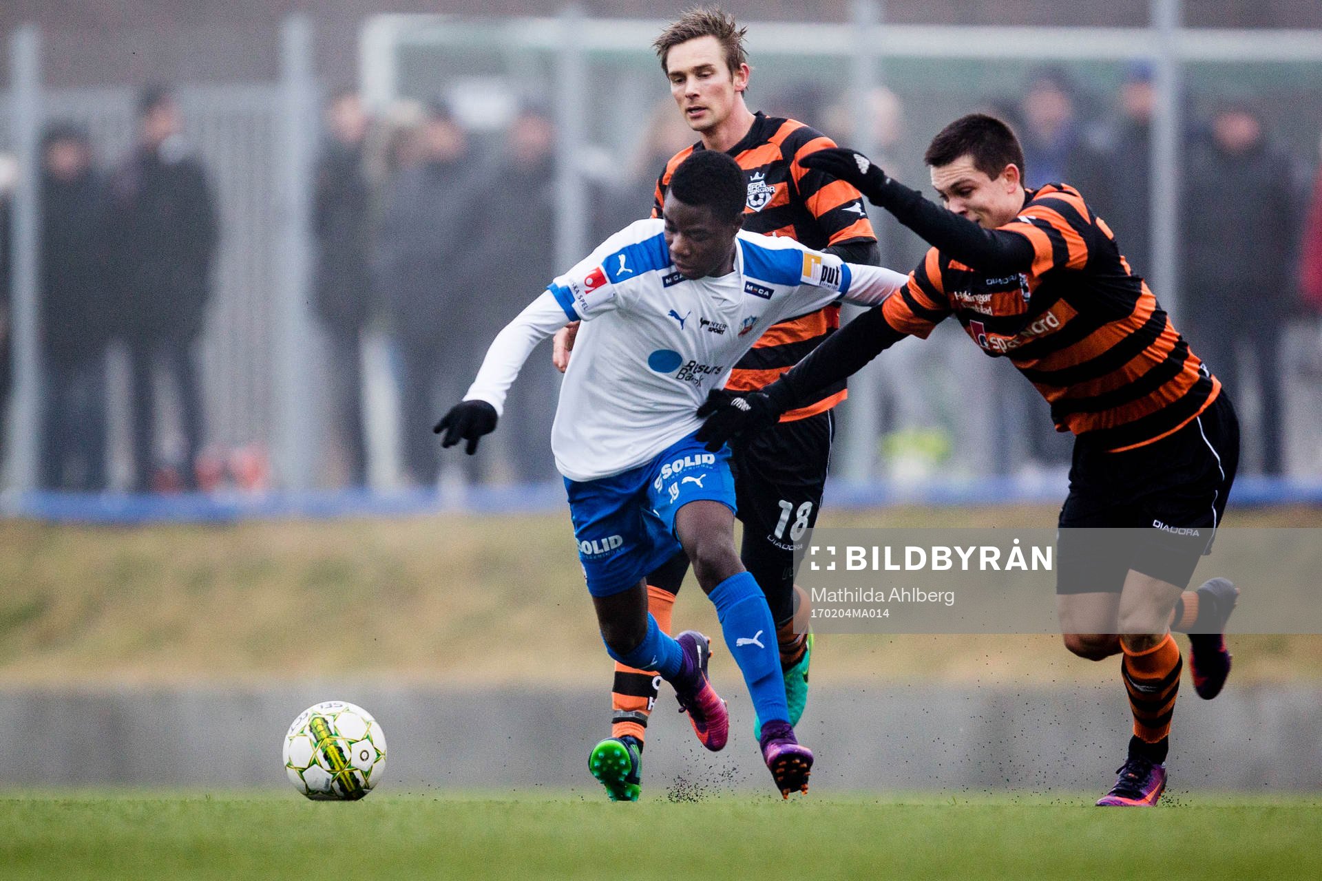 Helsingborgs Erik Kitolano i duell