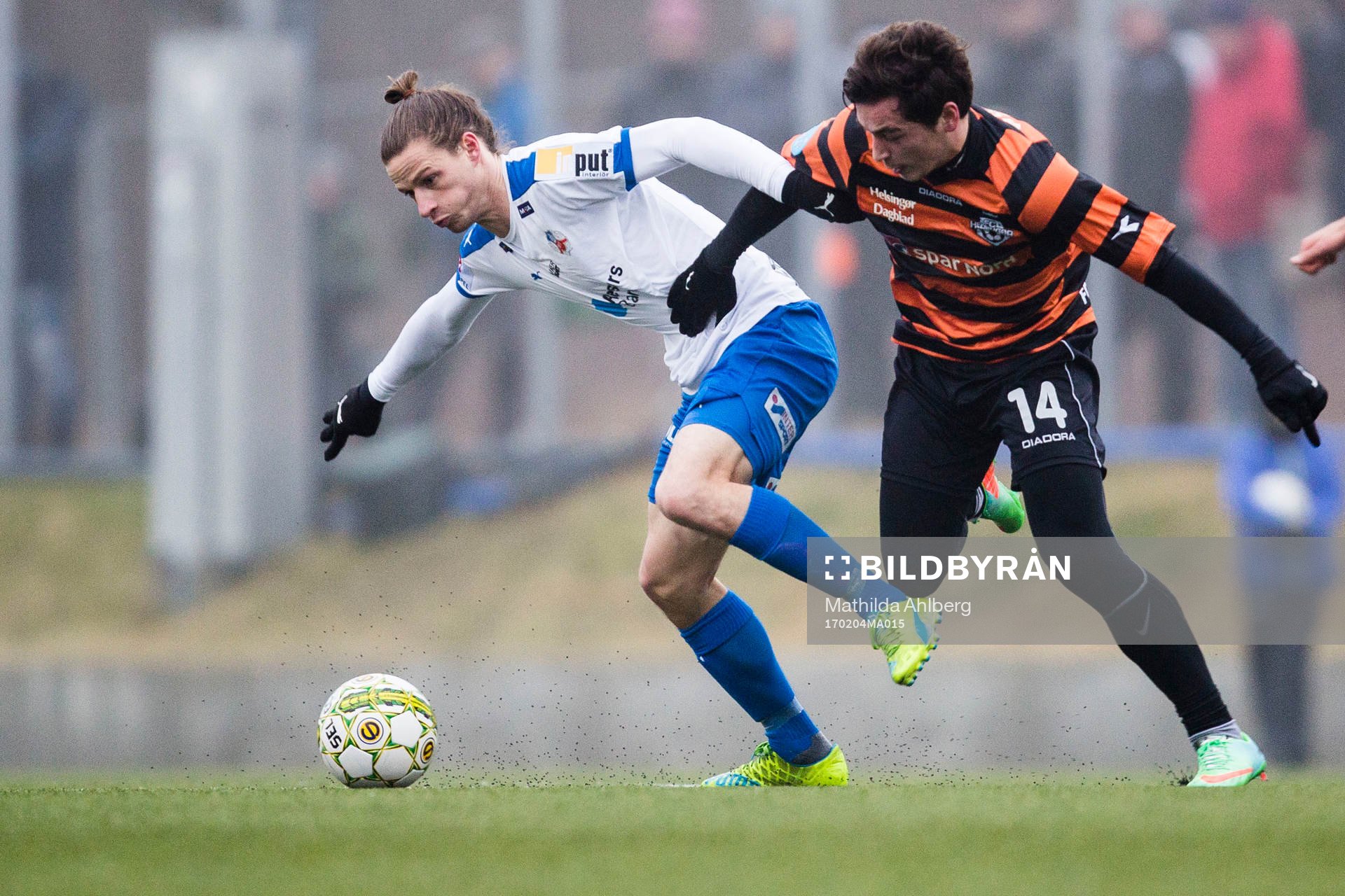 Helsingborgs Jesper Lange och Helsingørs Vito Mistrati