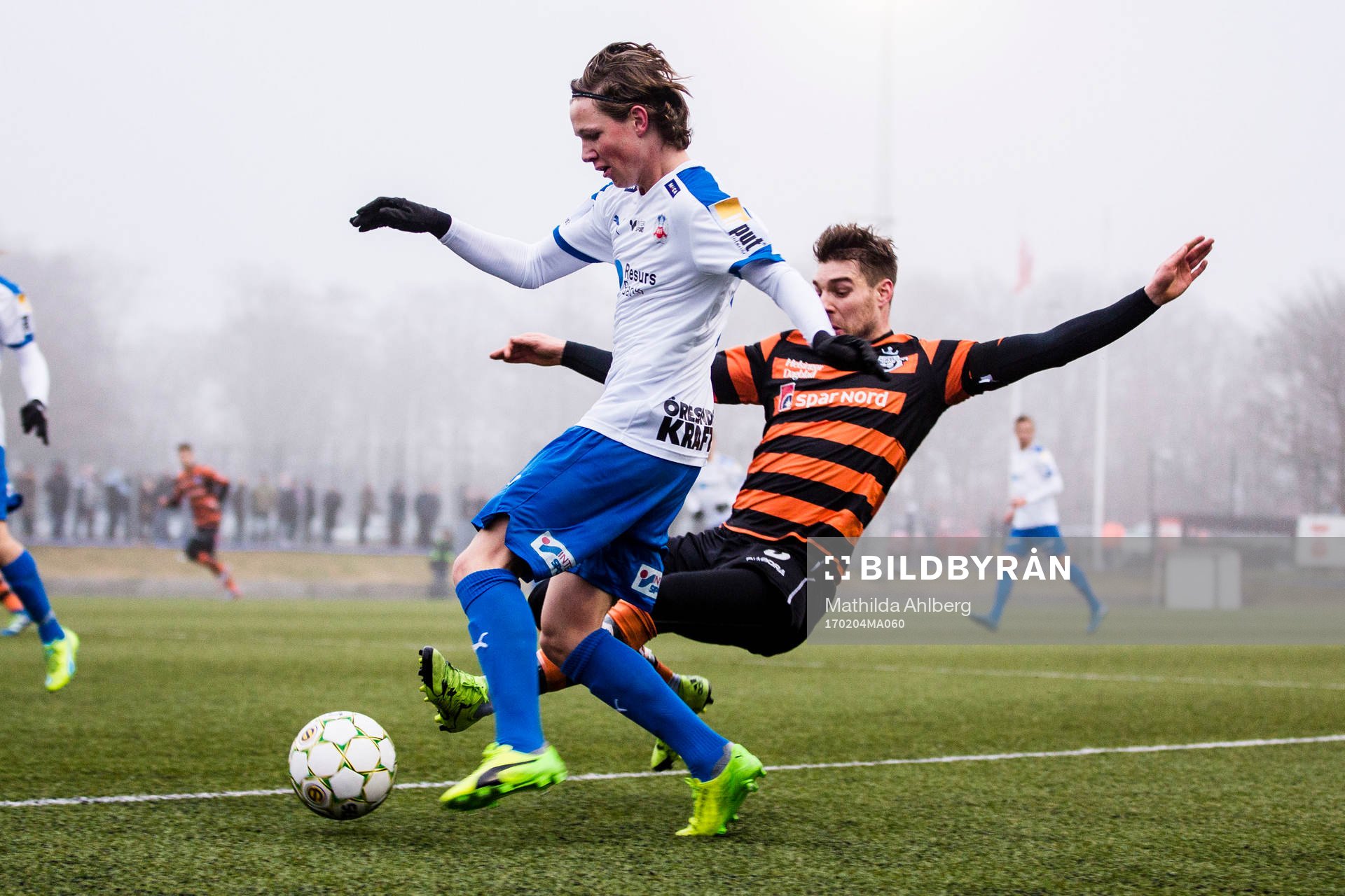 Helsingborgs Max Svensson under en träningsmatch i fotboll mellan Helsingborg och Helsingör den 4 februari 2017 i Helsingborg. 