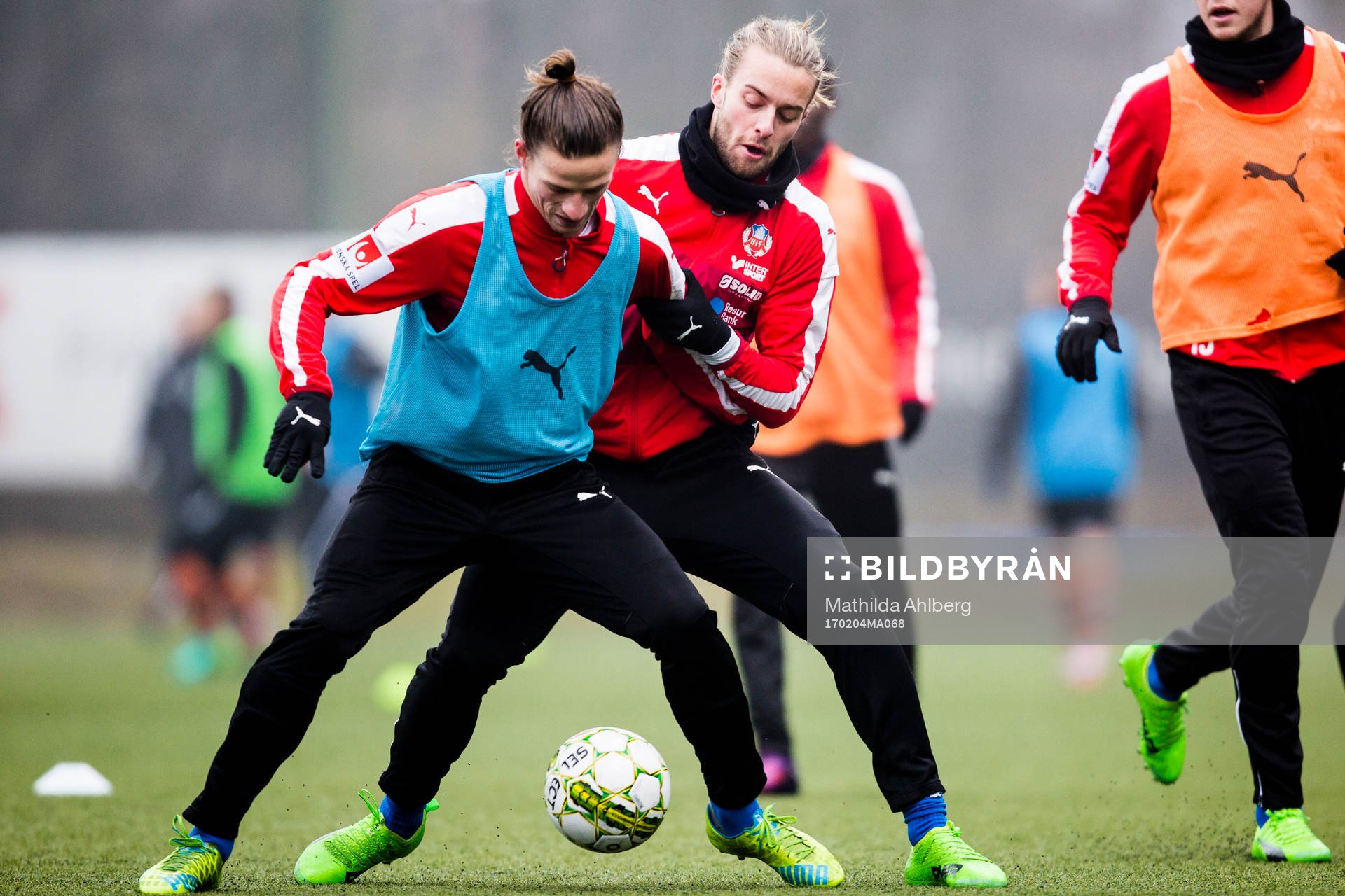 Helsingborgs Jesper Lange och Jonatan Olsson