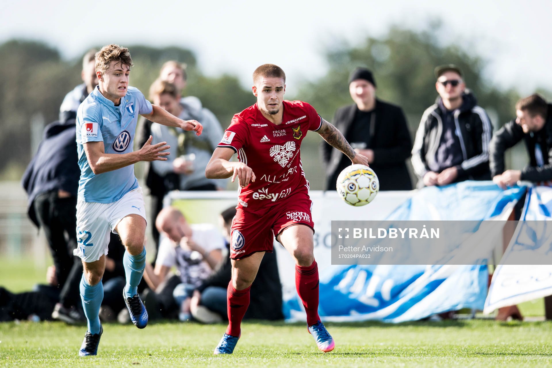 Malmö FFs Mattias Svanberg och Östersunds Douglas
