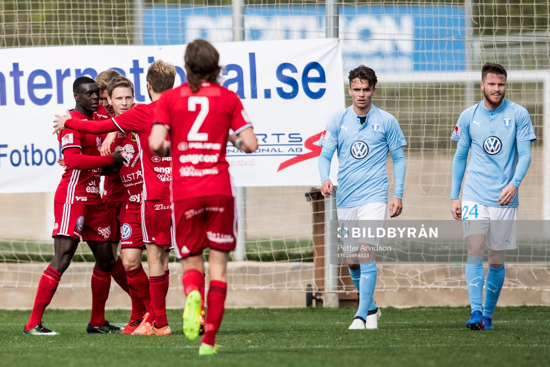 Östersunds spelare jublar