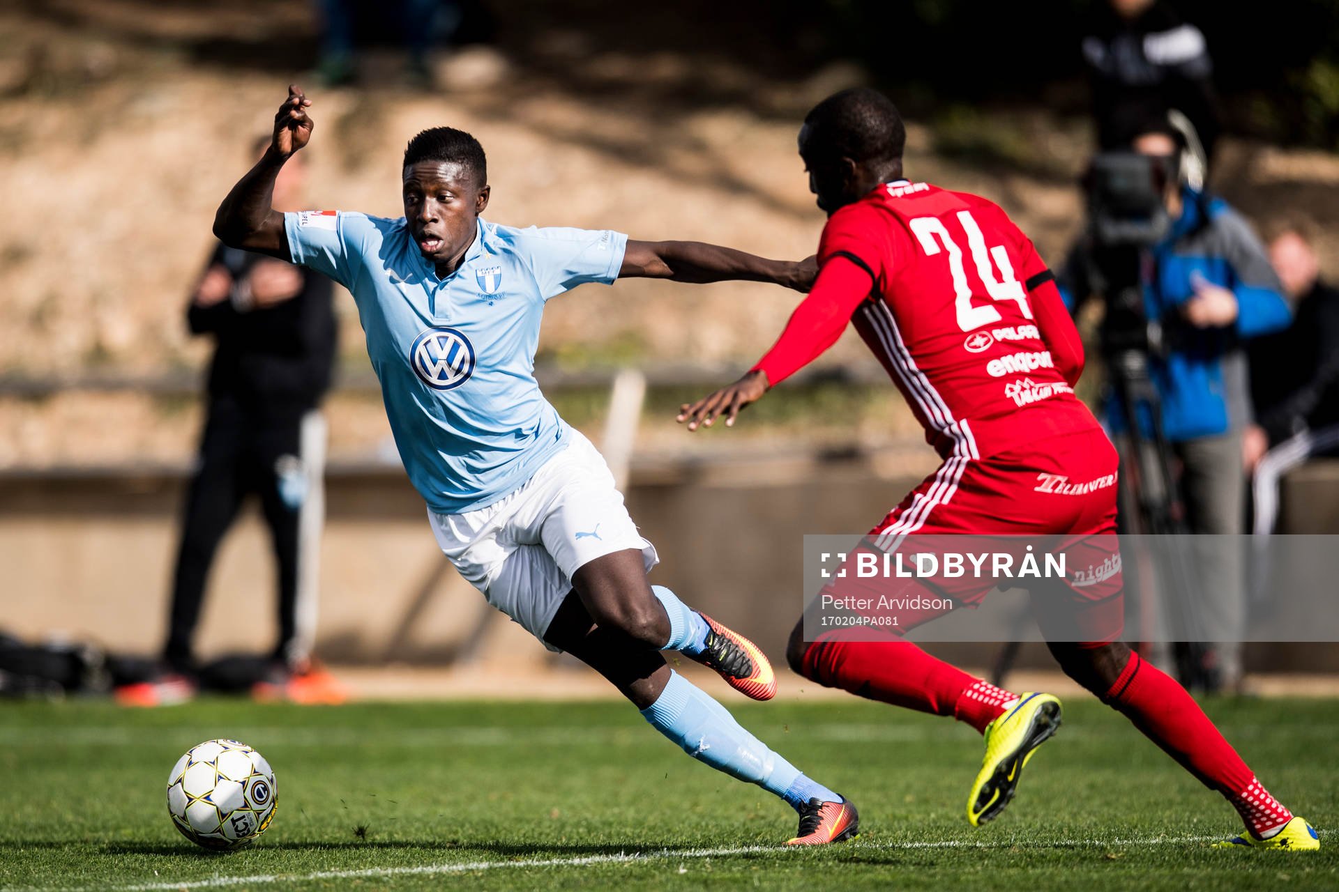 Malmö FFs Pa Konate och Östersunds Ronald Mukiibi
