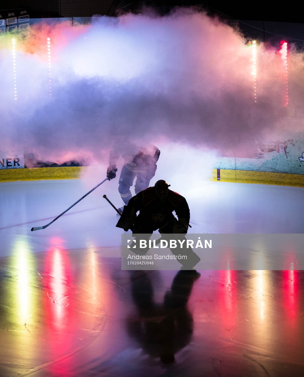 Brynäs spelare gör entré