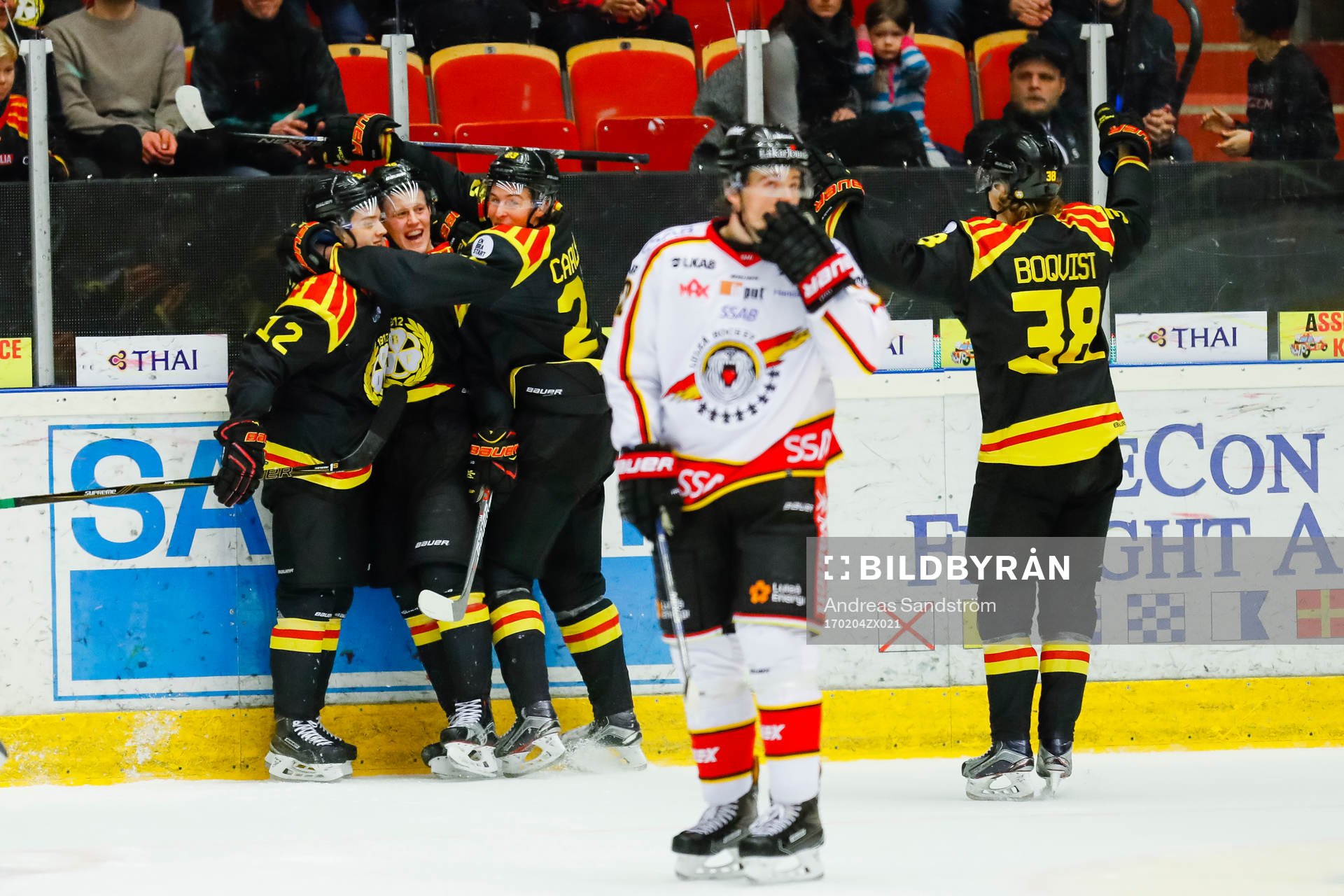 Brynäs Linus Ölund , Samuel Asklöf , Lucas Carlsson och
