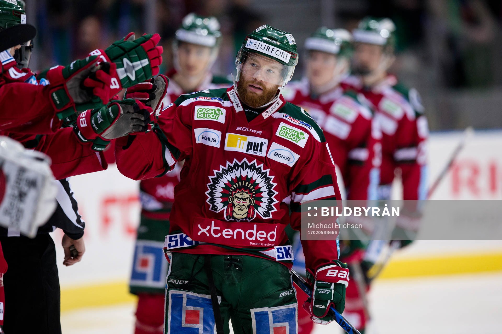 Frölundas Robin Figren jublar