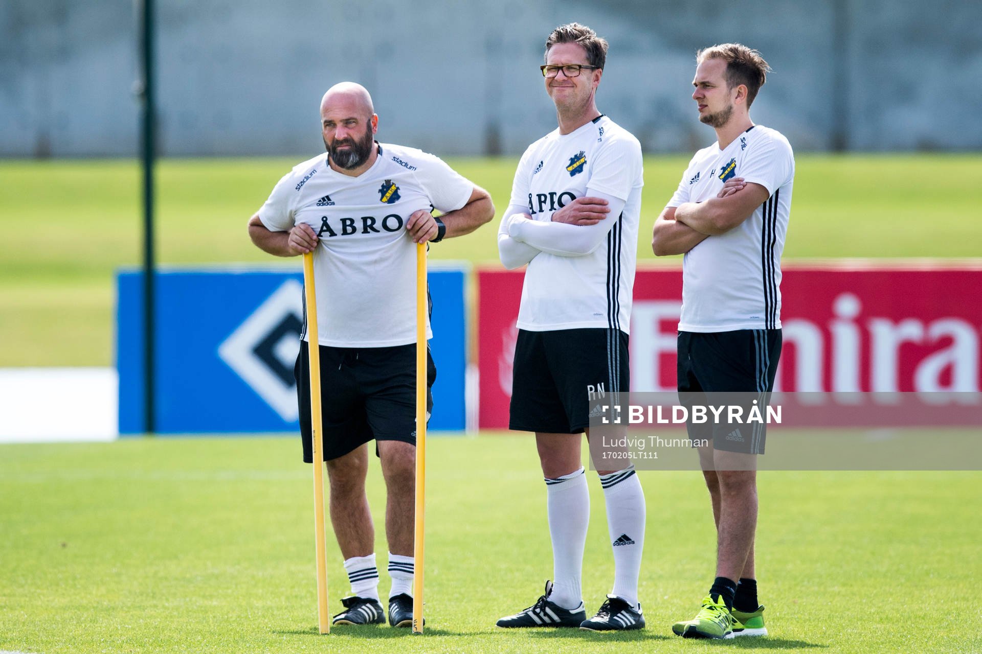 Assisterande tränare Peter Wennberg, tränare Rikard