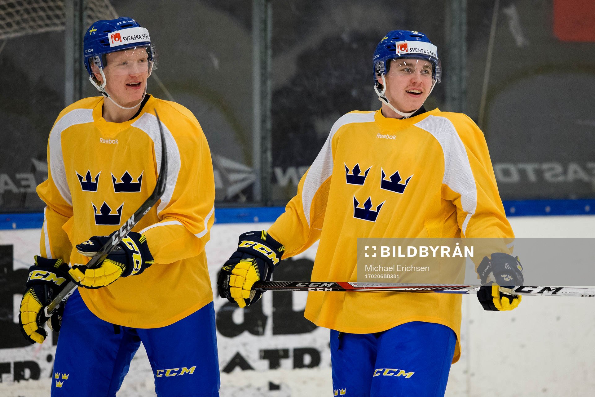 Sveriges Emil Johansson och Sebastian Aho