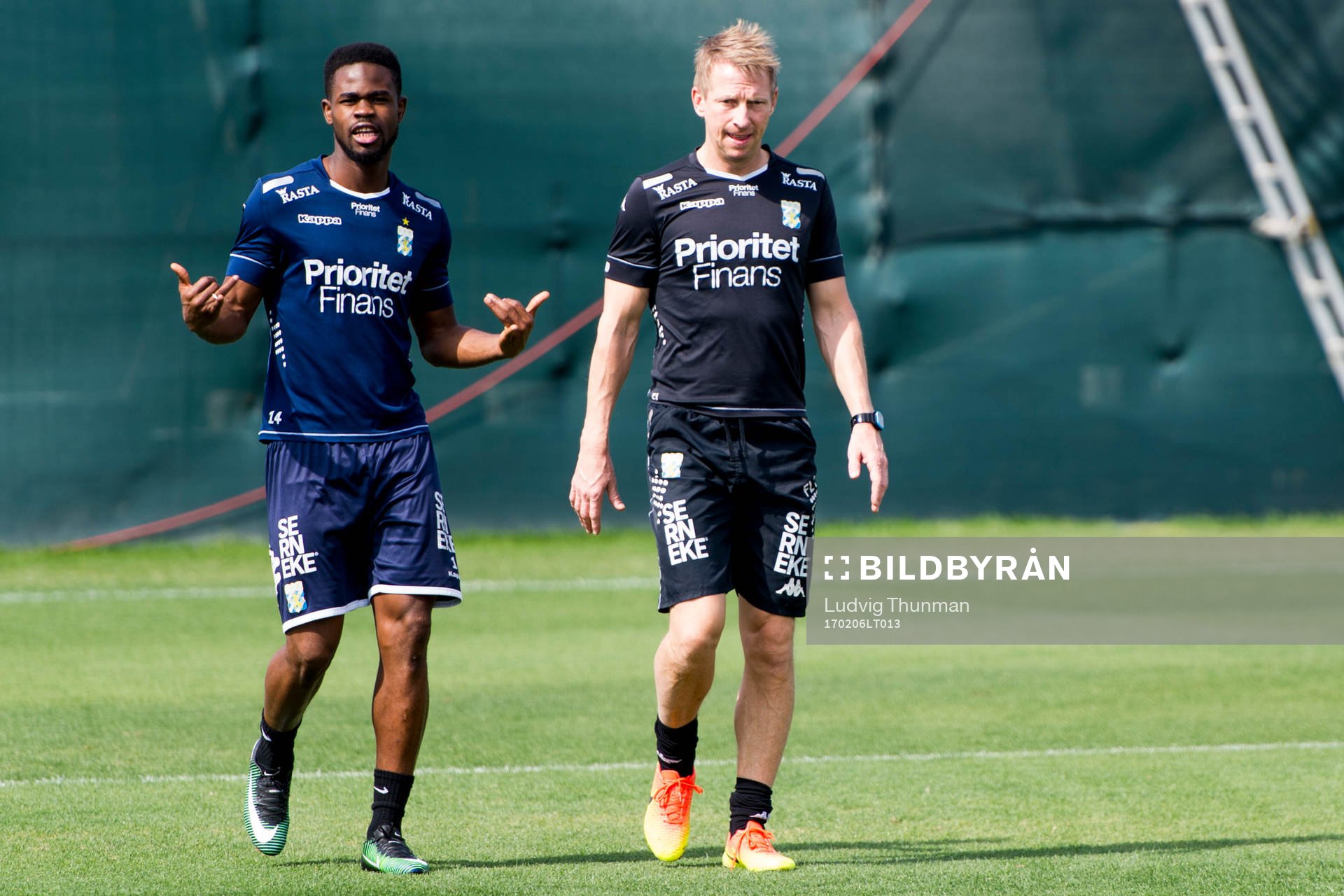 Abdul Razak och sjukgymnast Fredrik Larsson