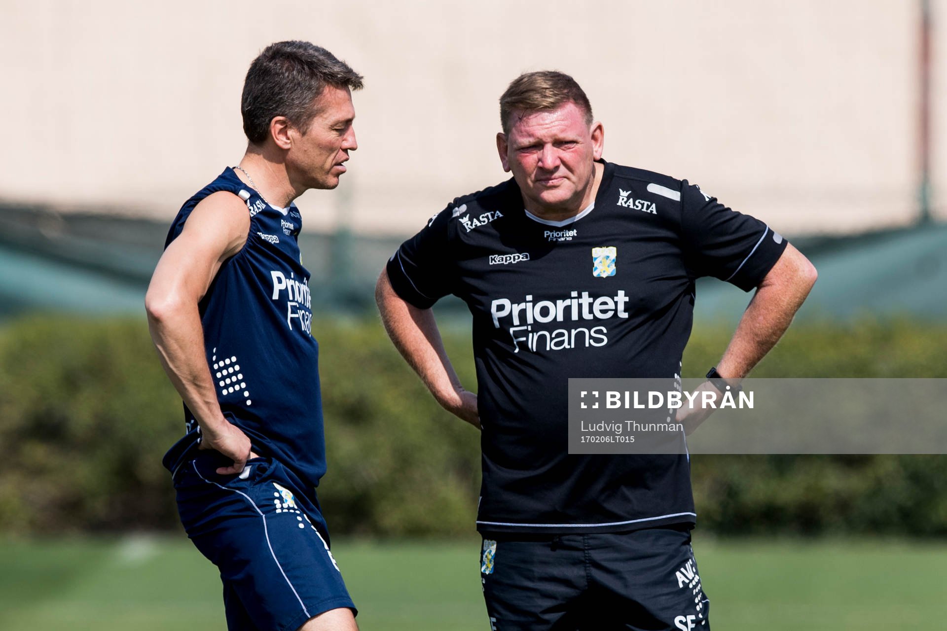 Sportchef Mats Gren och assisterande tränare Alf Westerberg