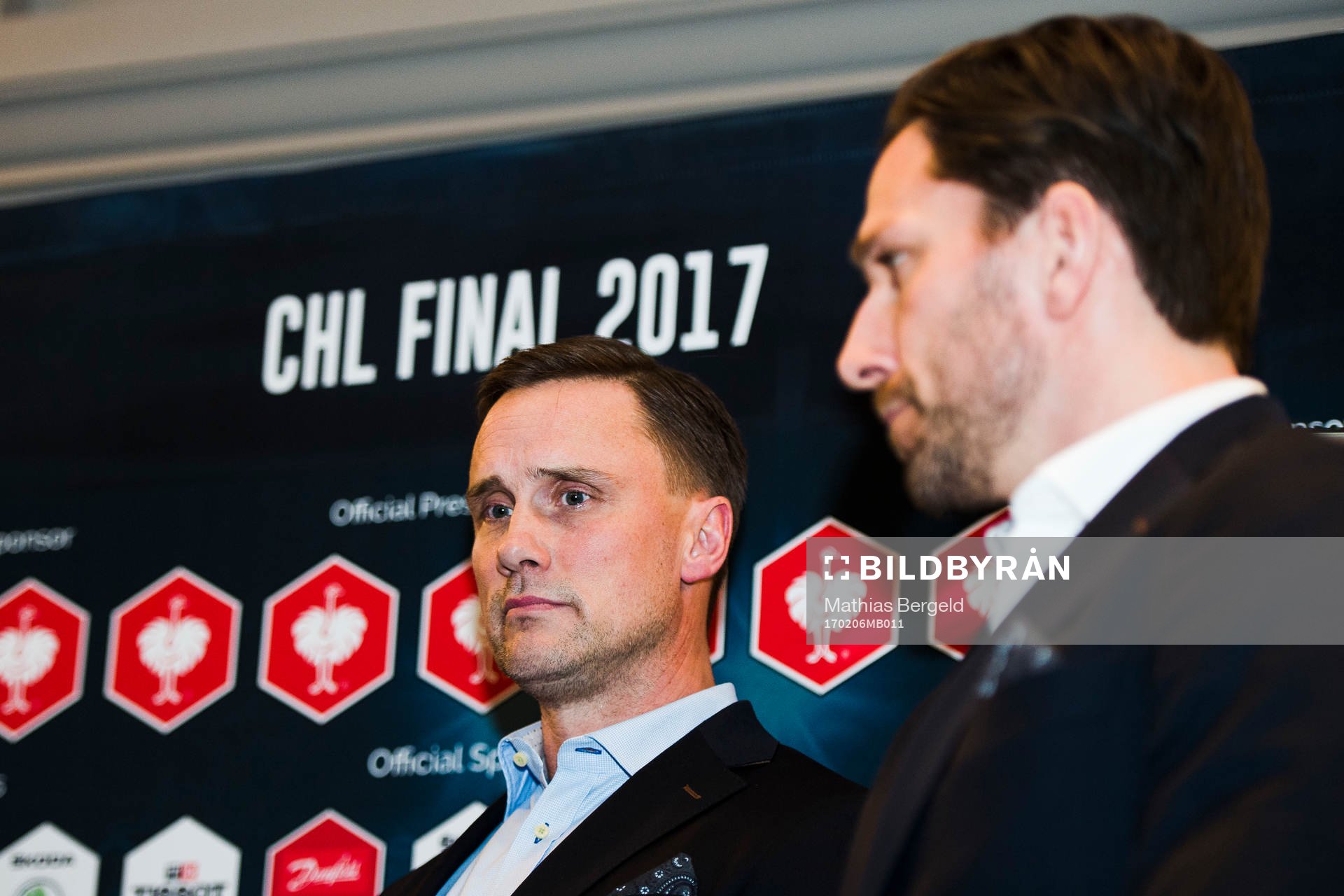 Frölundas tränare Roger Rönnberg och Joel Lundqvist