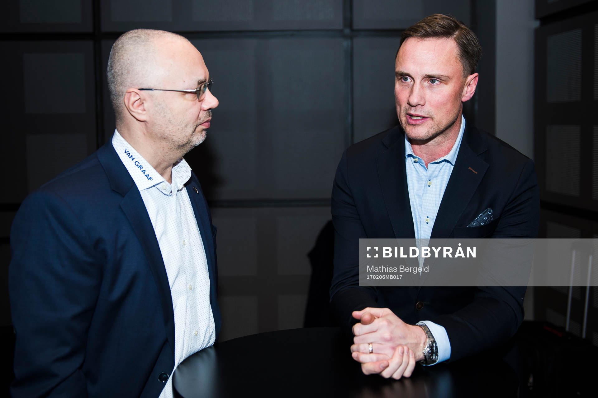 Sparta Prags Petr Vrana och Frölundas tränare Roger