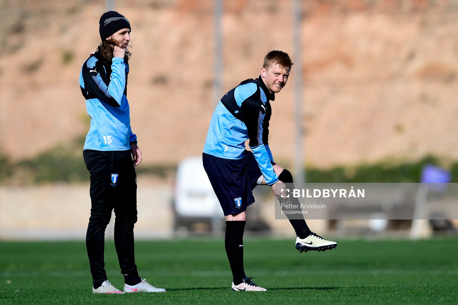 Malmö FFs Pawel Cibicki och Anders Christiansen