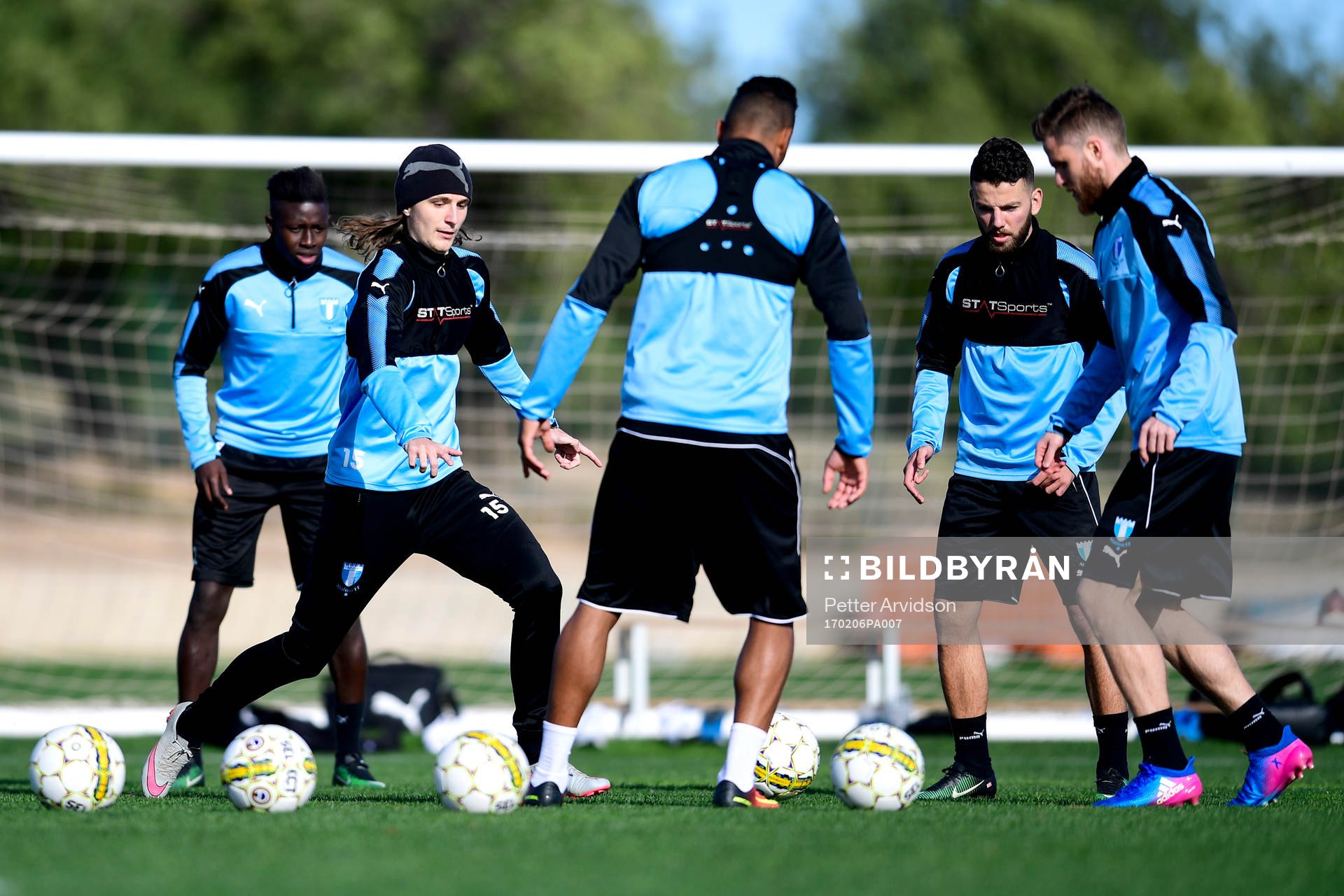 Malmö FFs Pawel Cibicki och Pa Konate, Erdal Rakip och